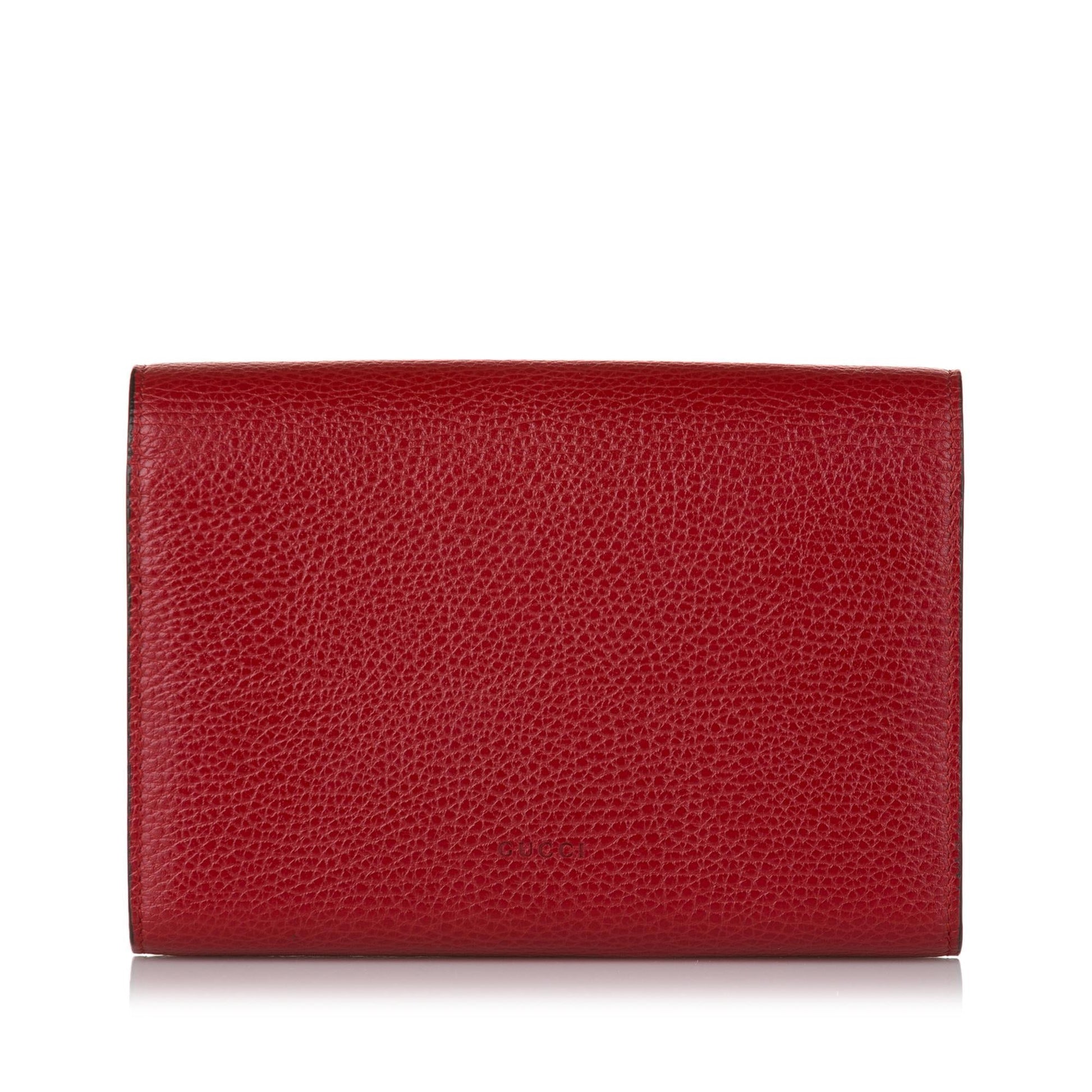 Gucci Dionysus Wallet on SHG Calf Red Mini Chain Crossbody Bag