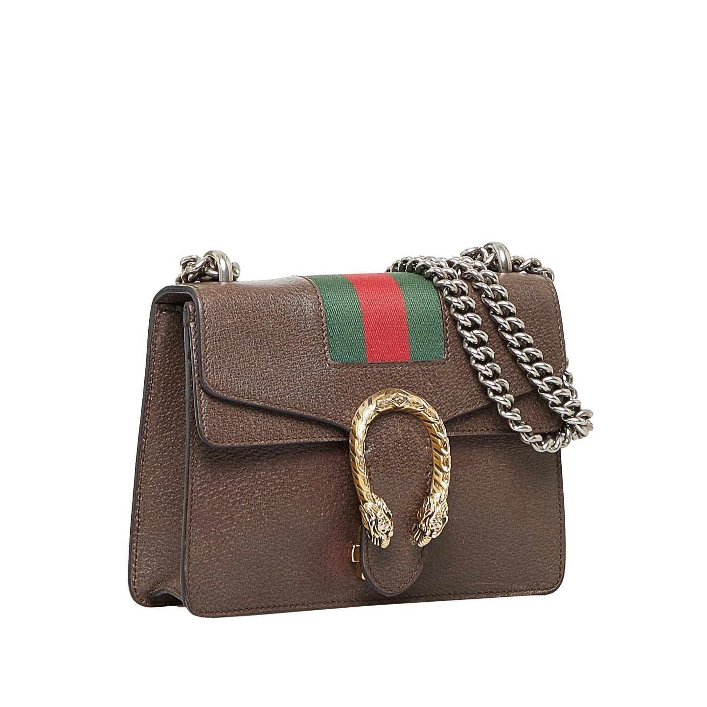 Gucci Dionysus Web SHG-vJd3bm Calf Brown Mini Crossbody Bag