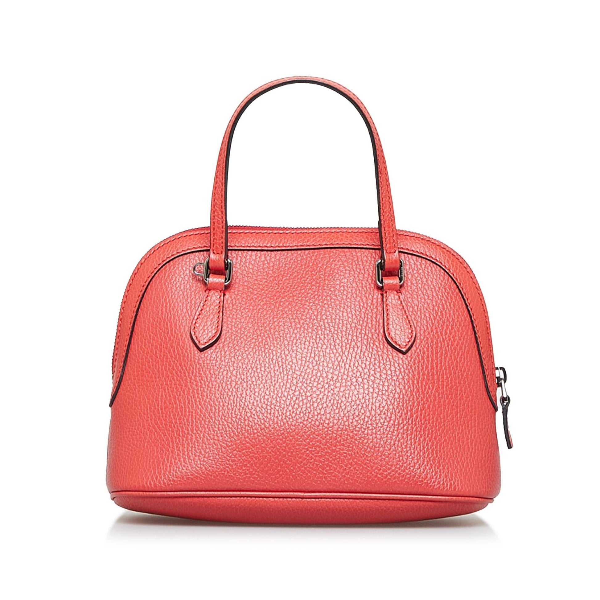 Gucci Dome SHG-n5TcAH Calf Red Mini Satchel Bag