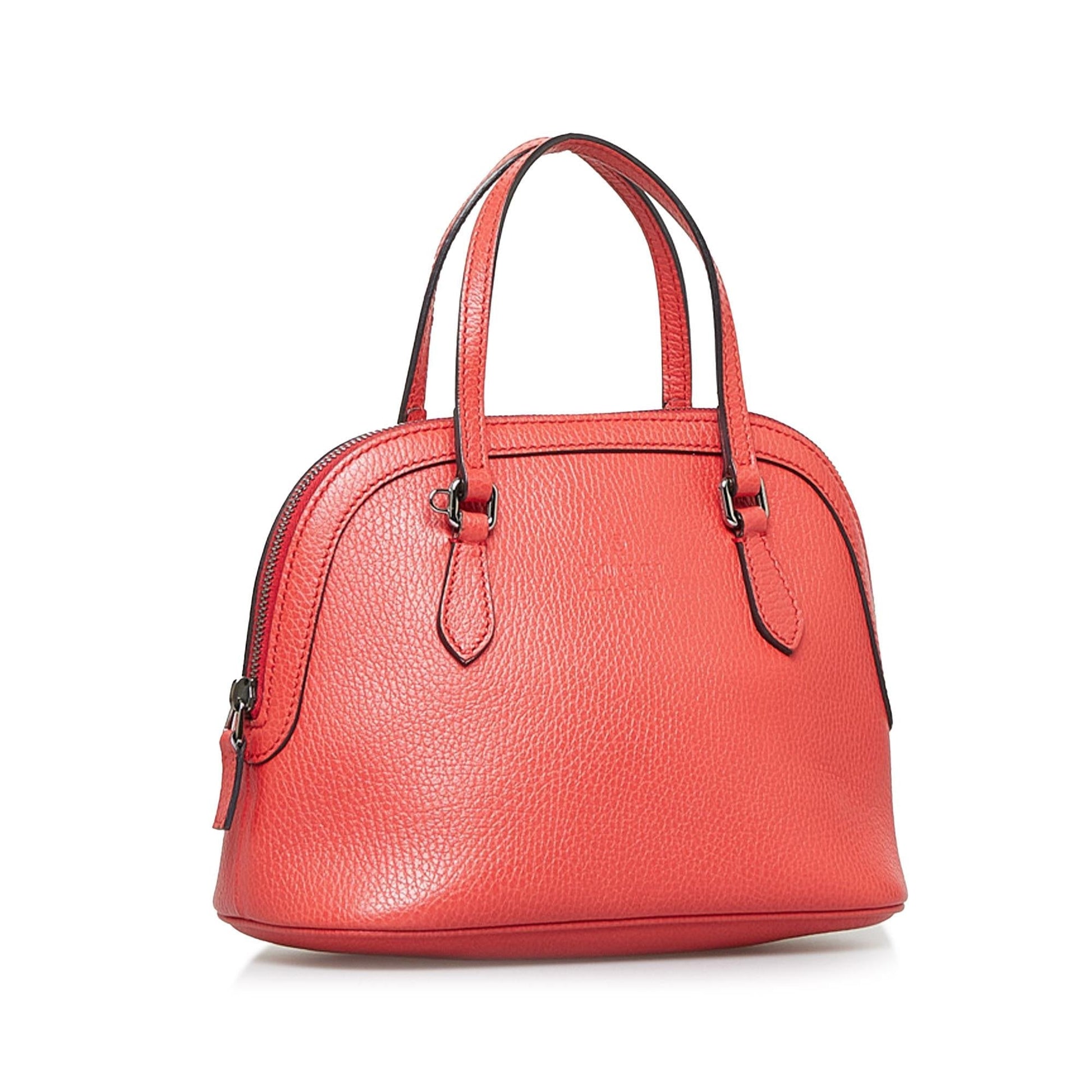 Gucci Dome SHG-n5TcAH Calf Red Mini Satchel Bag