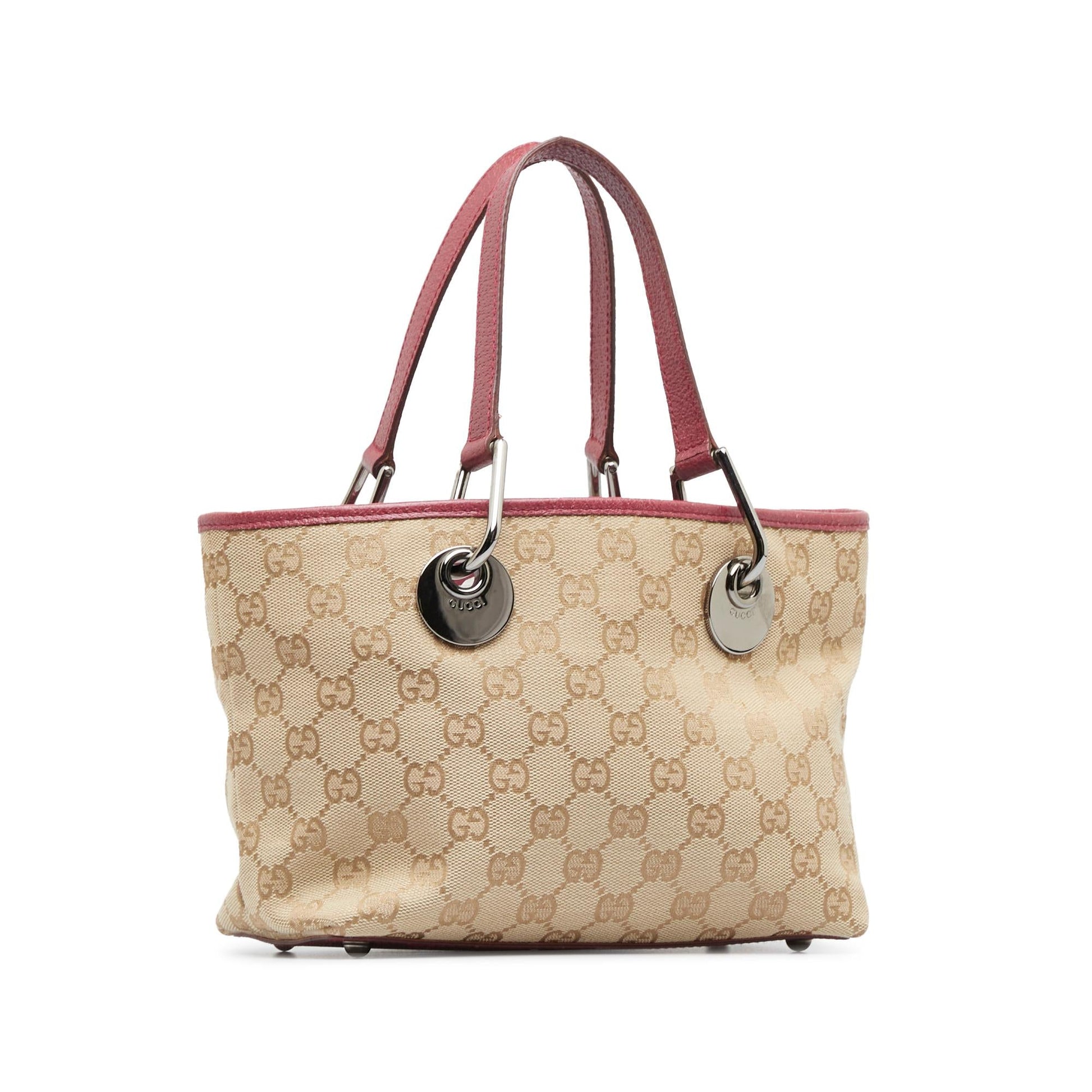 Gucci GG Eclipse SHG-Y0vQ9a Canvas Calf Brown Mini Satchel Bag