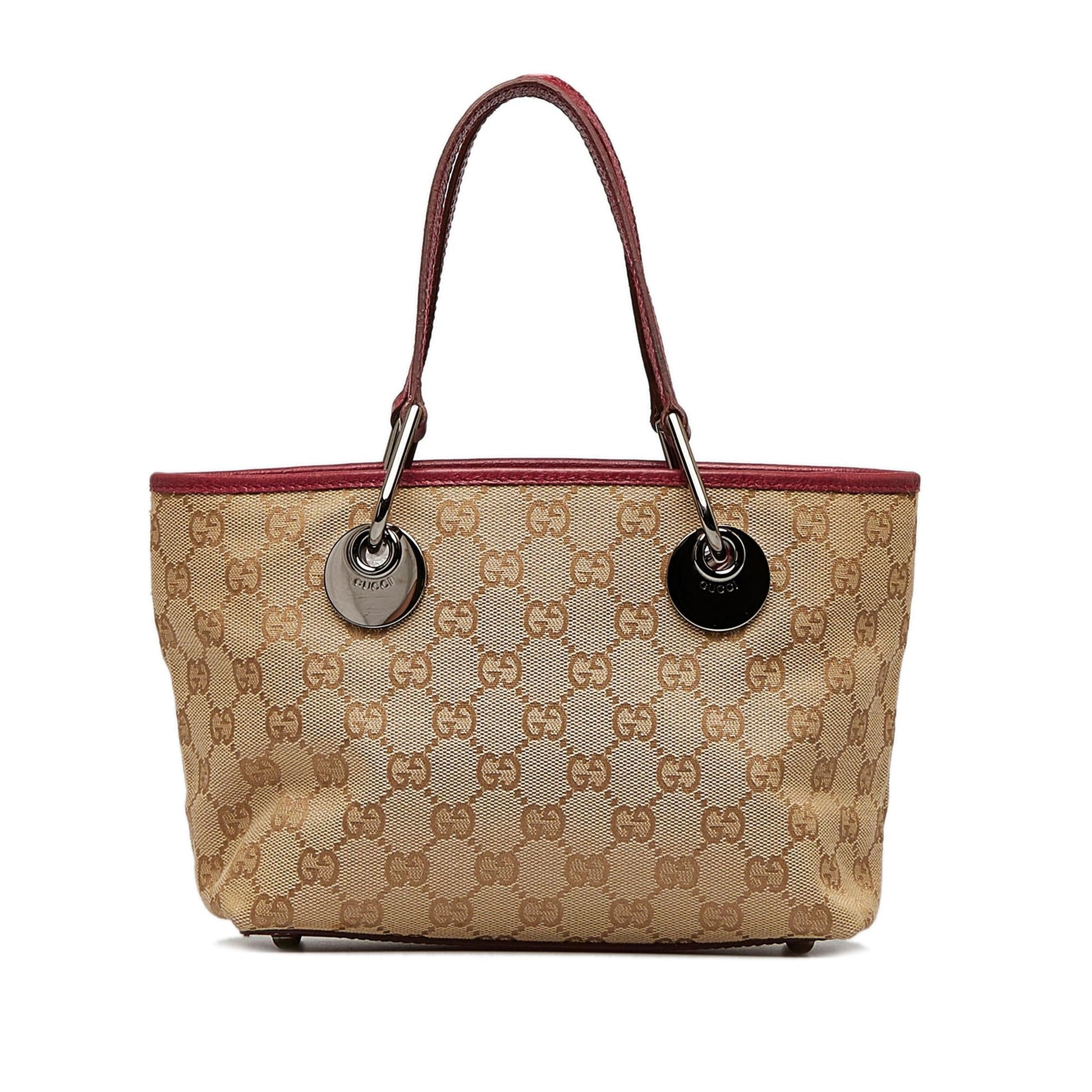 Gucci GG Eclipse SHG-jeFOKU Canvas Brown Mini Satchel Bag