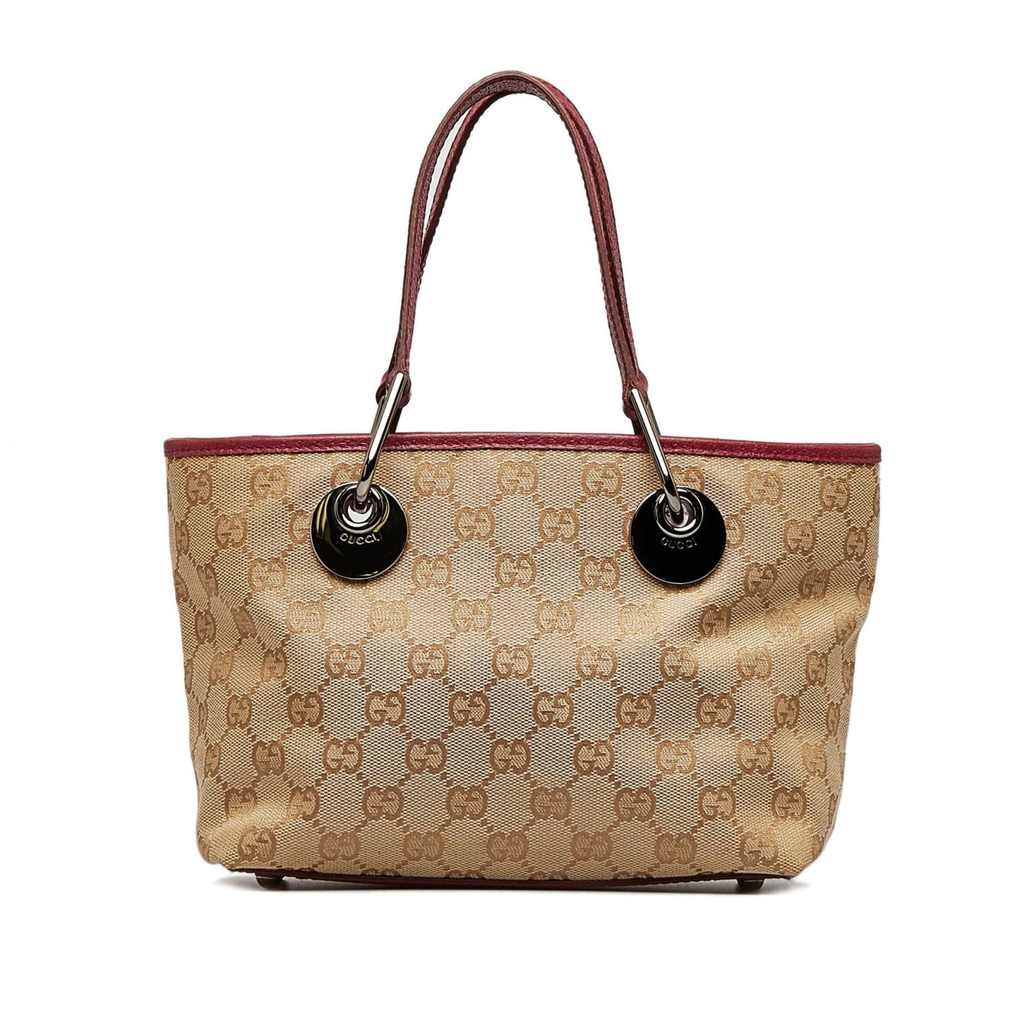 Gucci GG Eclipse SHG-jeFOKU Canvas Brown Mini Satchel Bag
