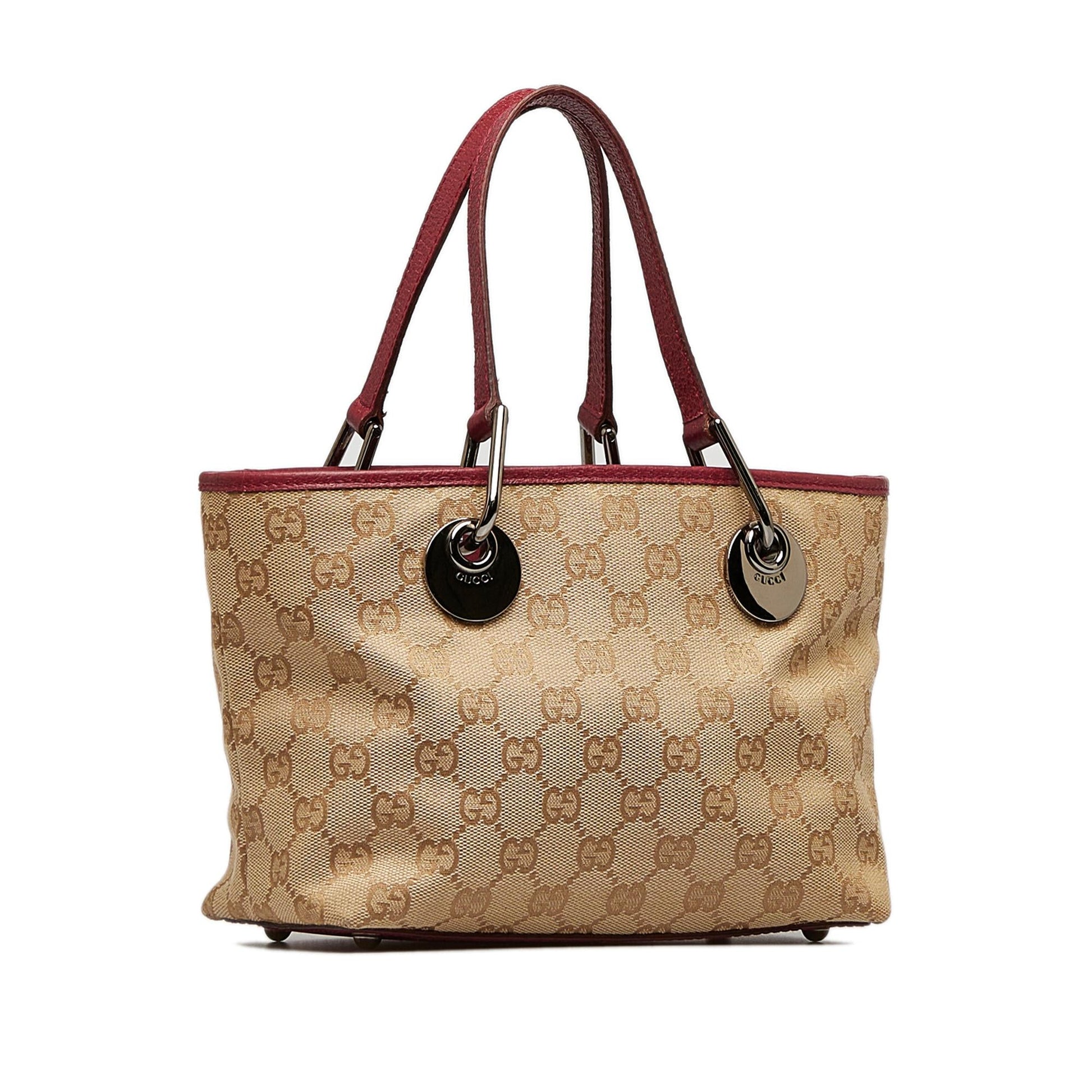 Gucci GG Eclipse SHG-jeFOKU Canvas Brown Mini Satchel Bag