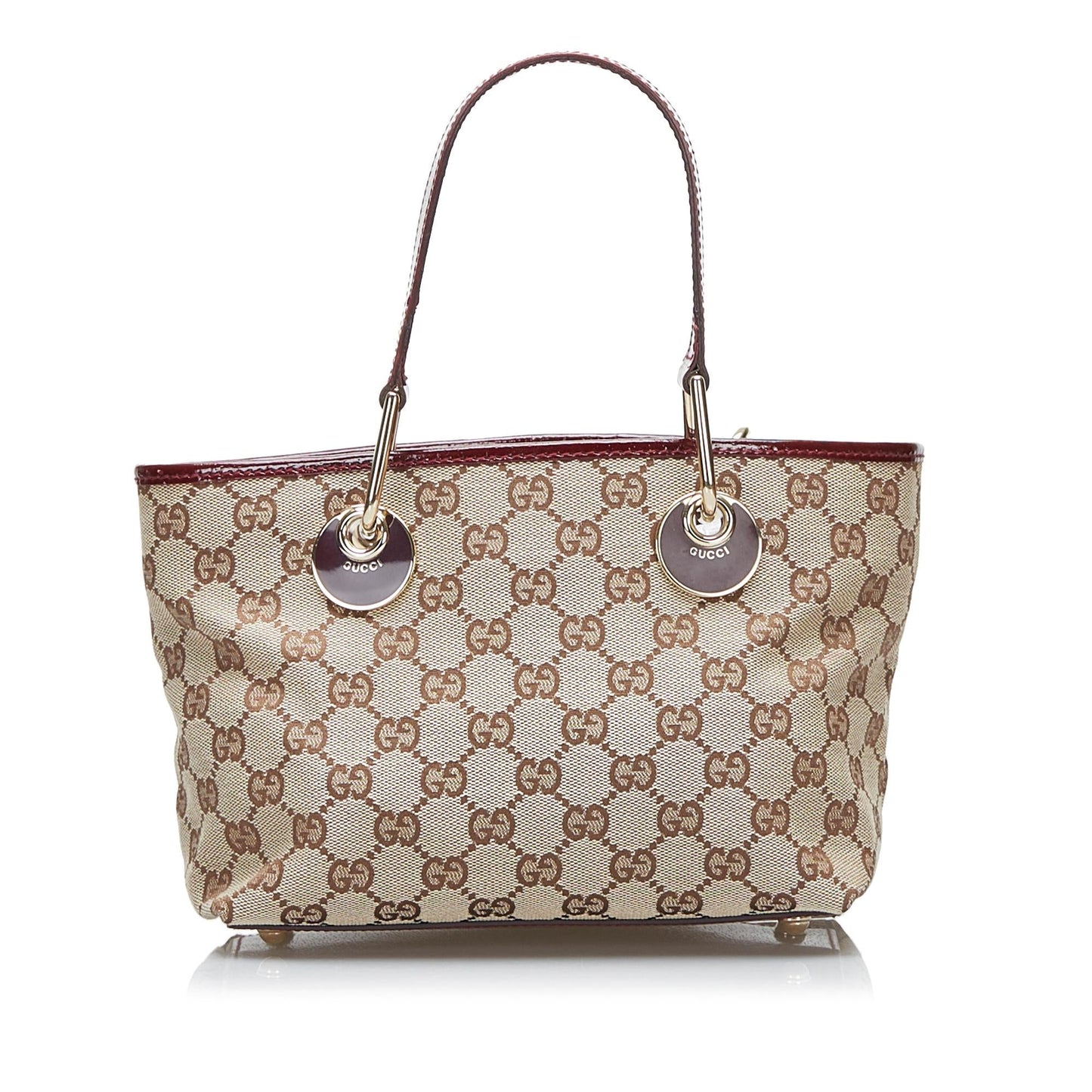 Gucci GG Eclipse SHG-b0nqz3 Canvas Brown Mini Tote Bag