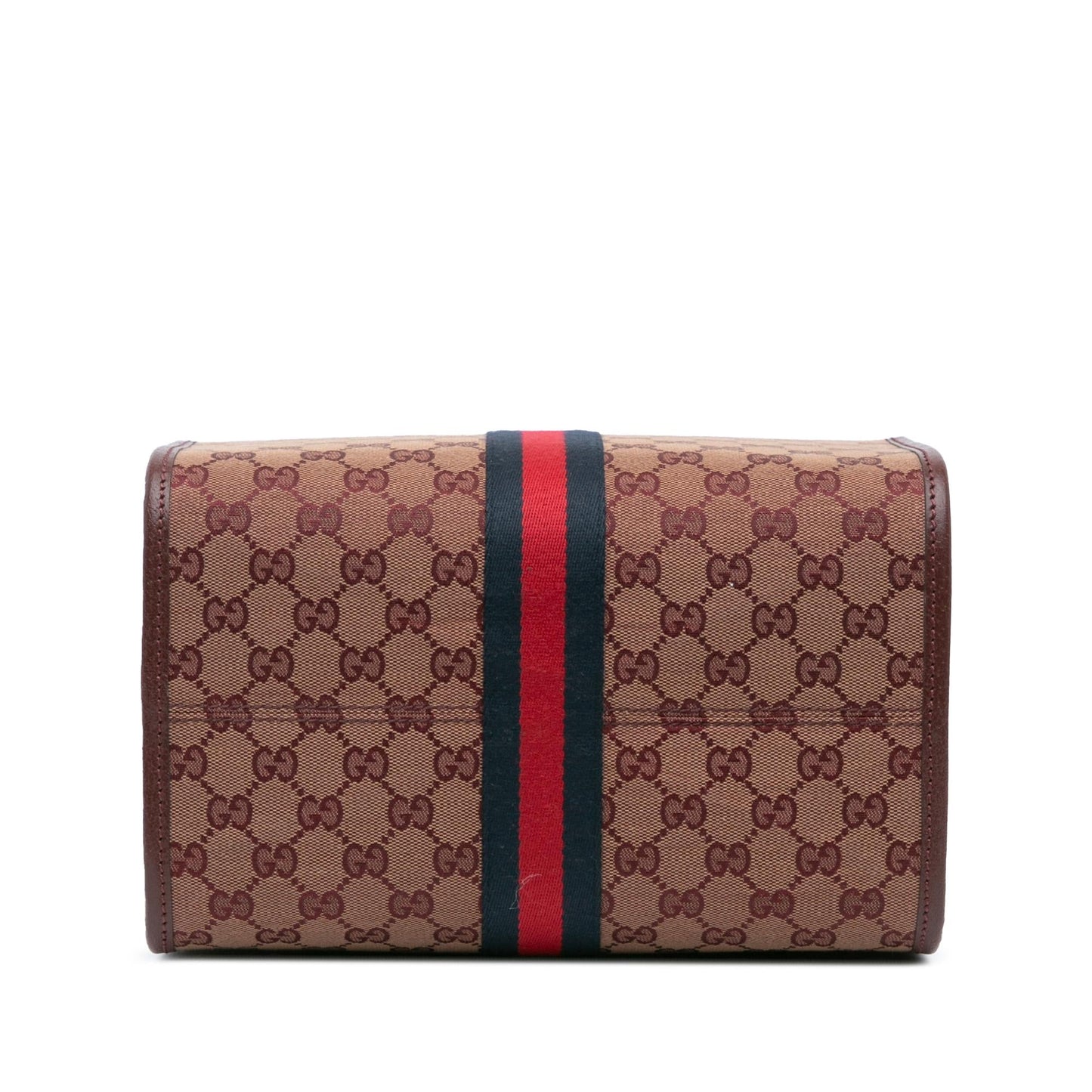 Gucci GG Ophidia Web Duffle SHG-W4bcwX Canvas Calf Red Mini Travel Bag