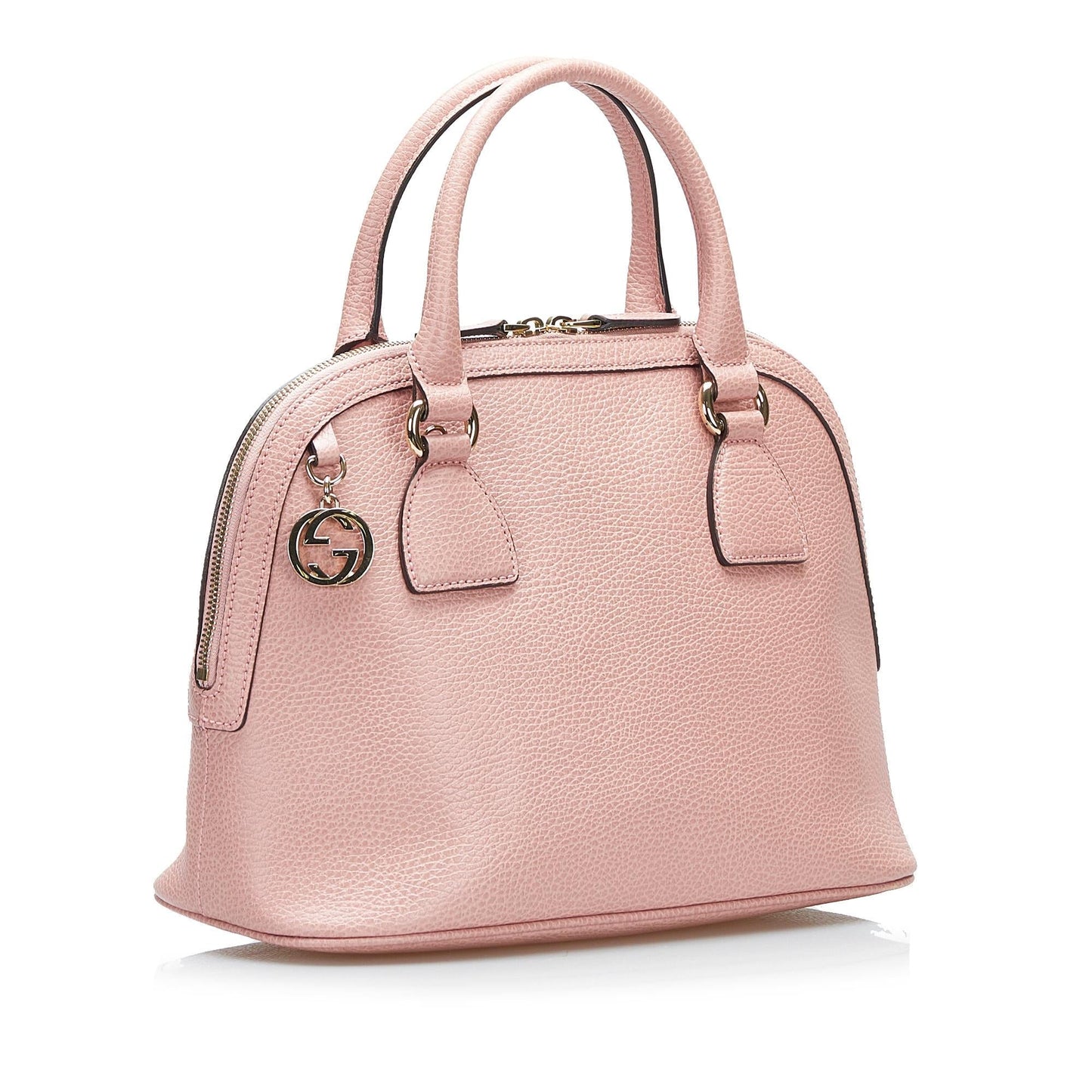 Gucci GG Charm Dome SHG-bq20lV Calf Pink Mini Satchel Bag