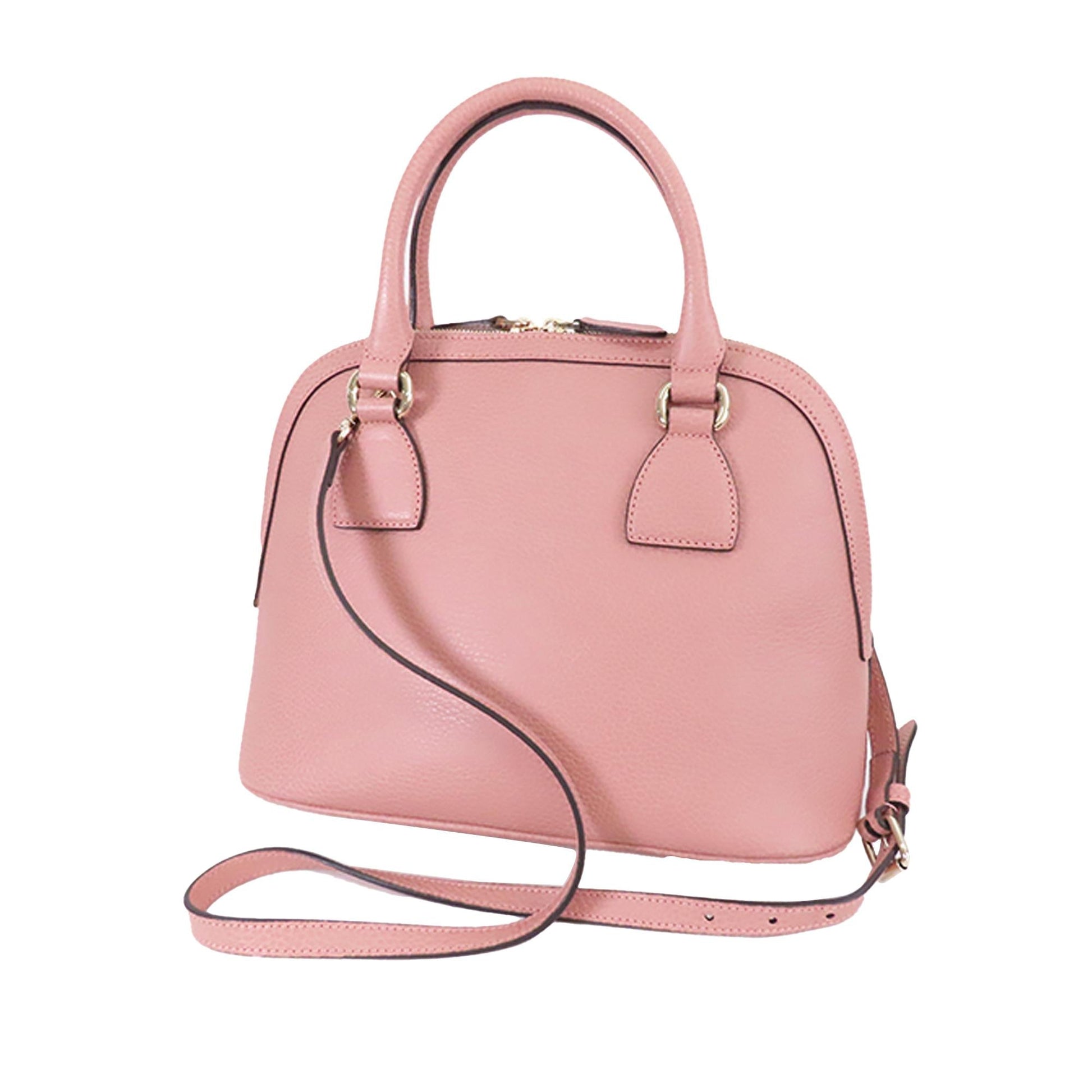 Gucci GG Charm Dome SHG-zoOrp6 Calf Pink Mini Satchel Bag