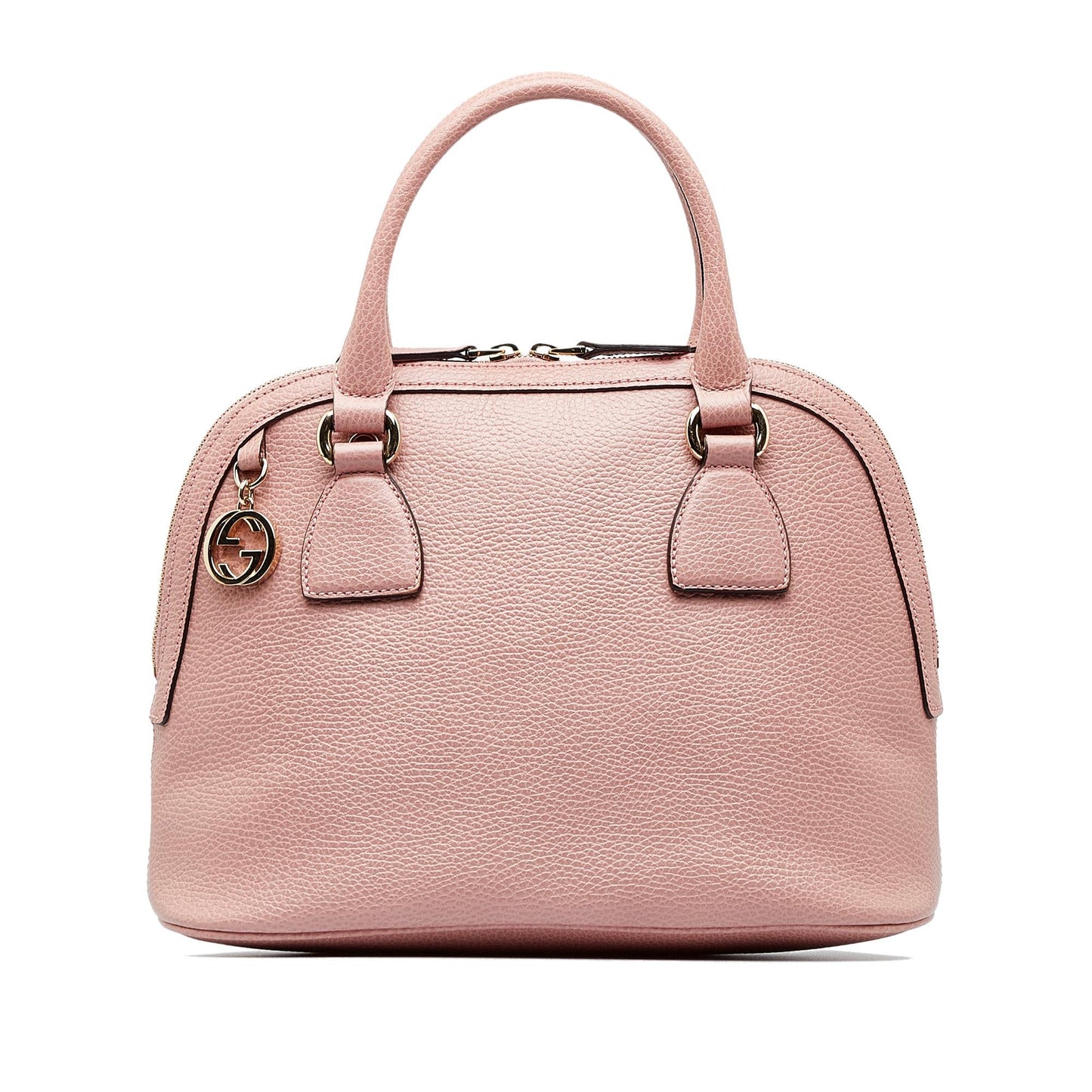 Gucci GG Charm Dome SHG-rd2gGX Calf Pink Mini Satchel Bag