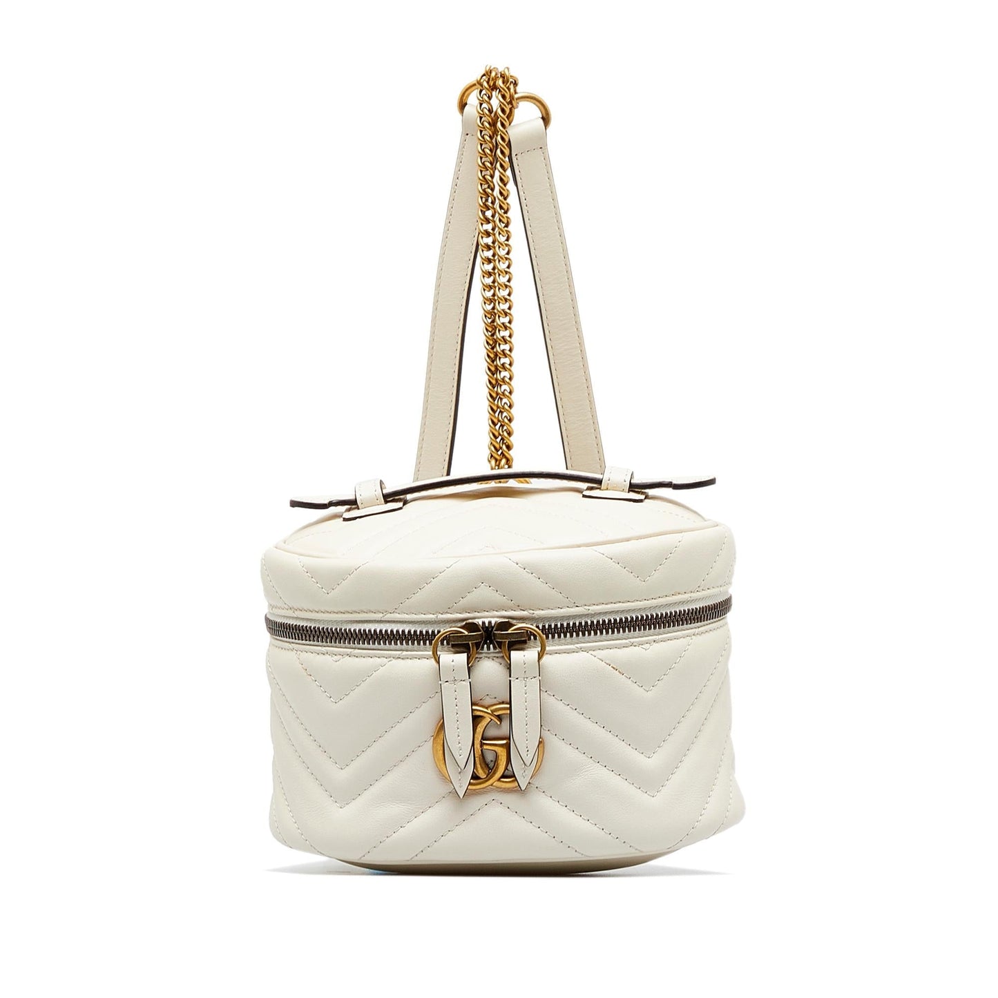 Gucci GG Marmont Backpack Matelasse Calf White Mini