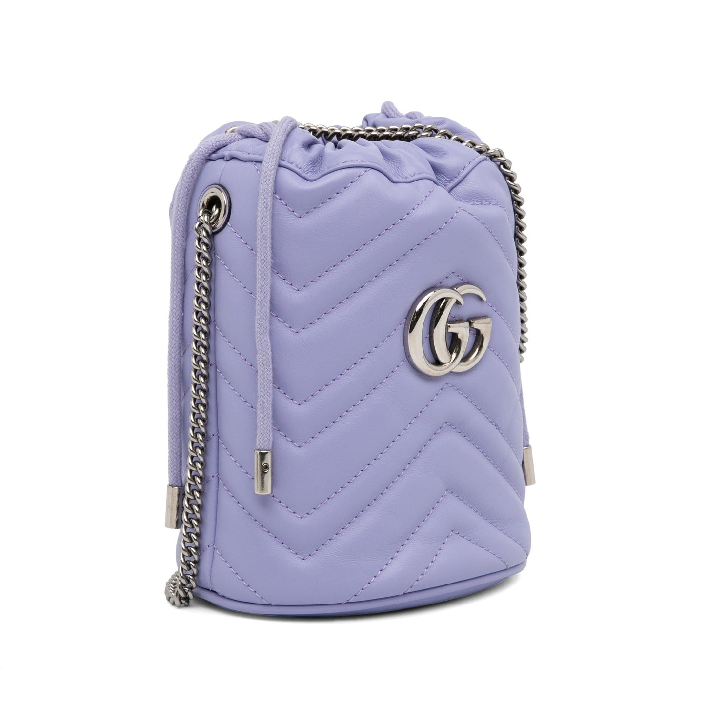 Gucci GG Marmont SHG-cgNll5 Matelasse Calf Mini Bucket Shoulder Bag