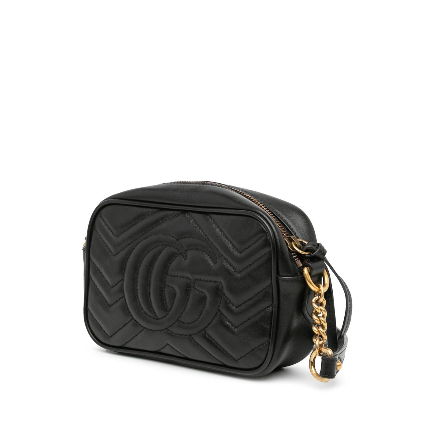 Gucci GG Marmont SHG-McXg6G Matelasse Calf Black Mini Crossbody Bag