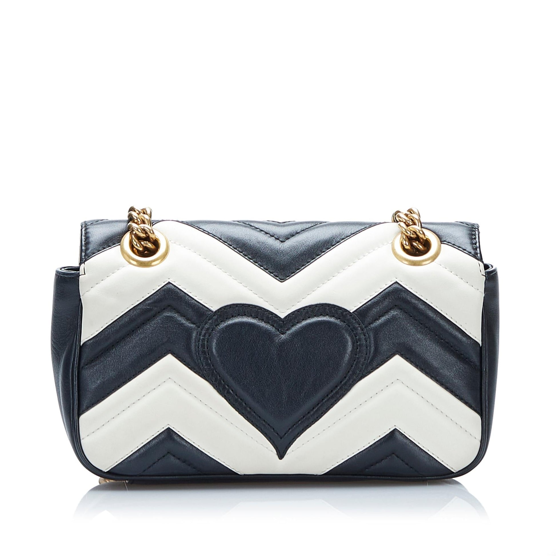 Gucci GG Marmont SHG-D34Sk3 Matelasse Calf Black Mini Crossbody Bag