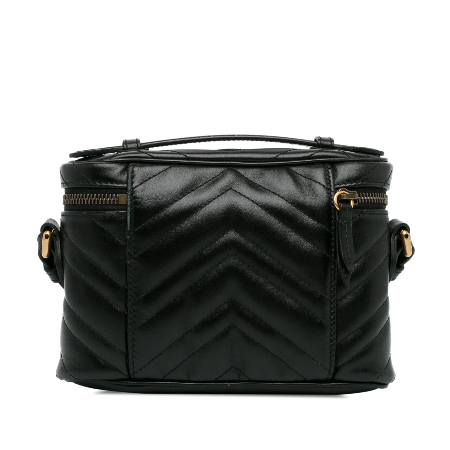 Gucci GG Marmont SHG-EaRuAN Calf Black Mini Satchel Bag