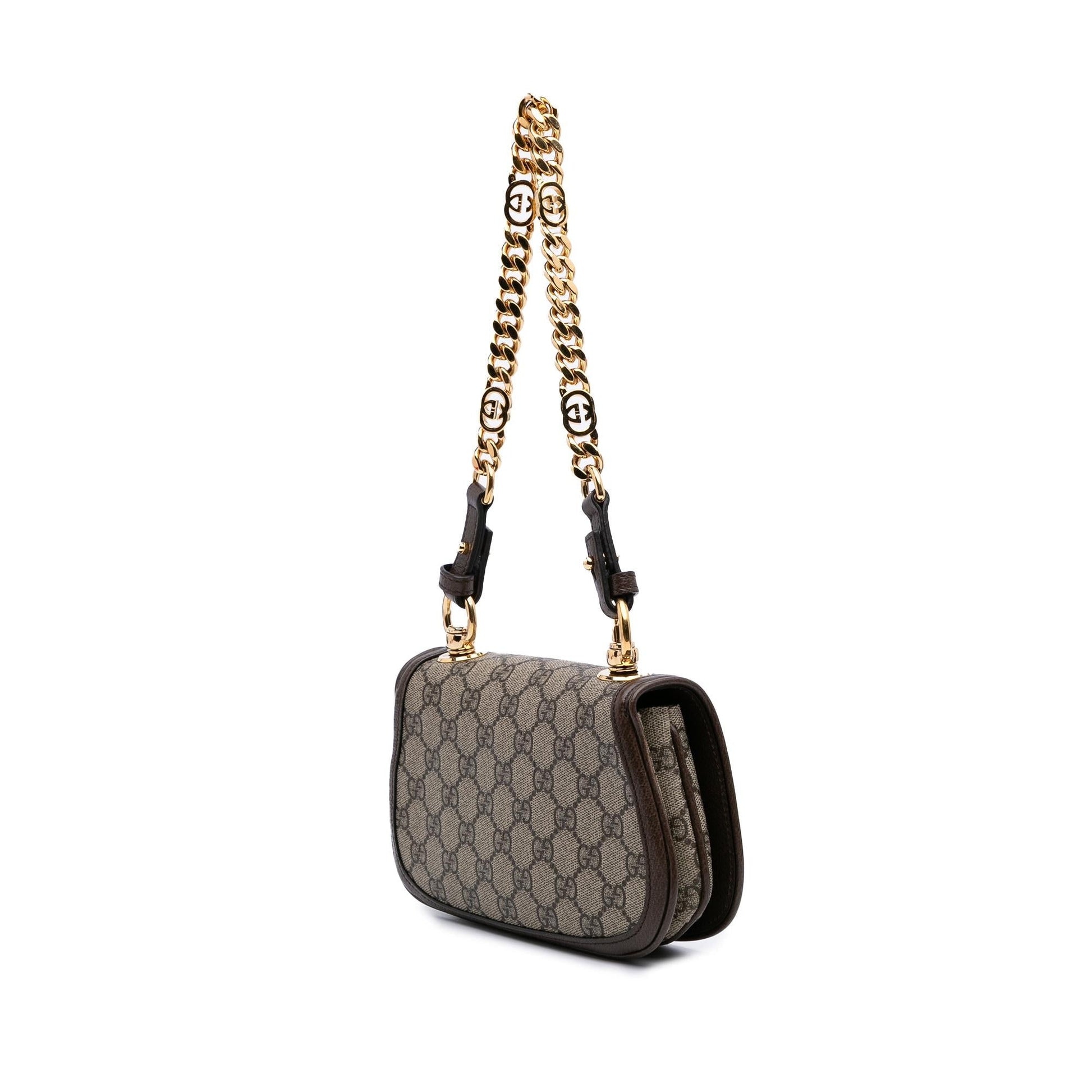 Gucci GG Supreme Blondie Canvas Brown Mini Satchel Bag Satchel 2