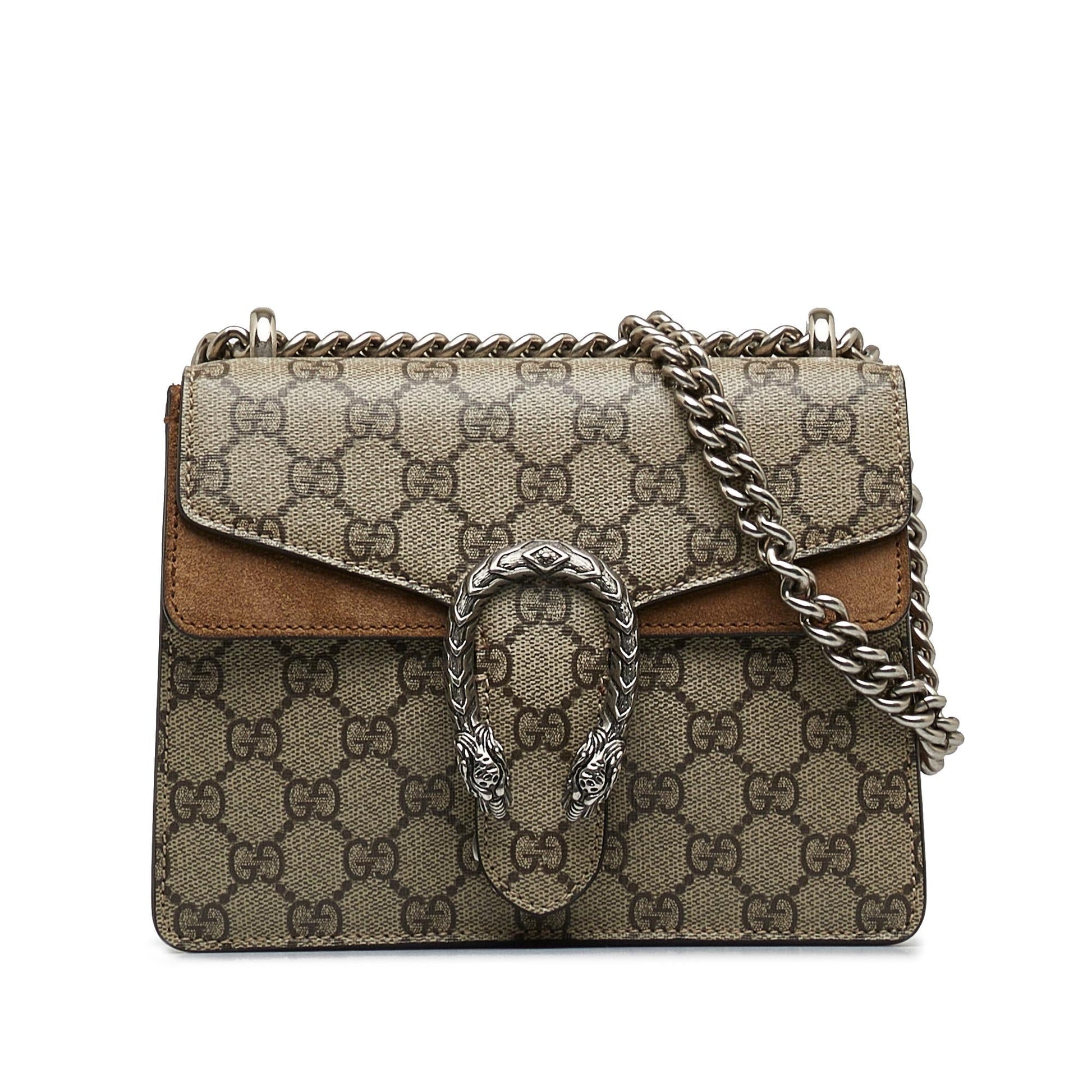 Gucci GG Supreme Dionysus SHG-sVbJNz Canvas Brown Mini Crossbody Bag