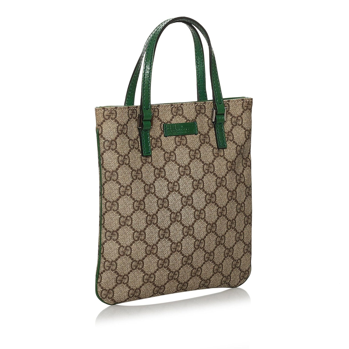 Gucci GG Supreme SHG Canvas Brown Green Mini Satchel Bag