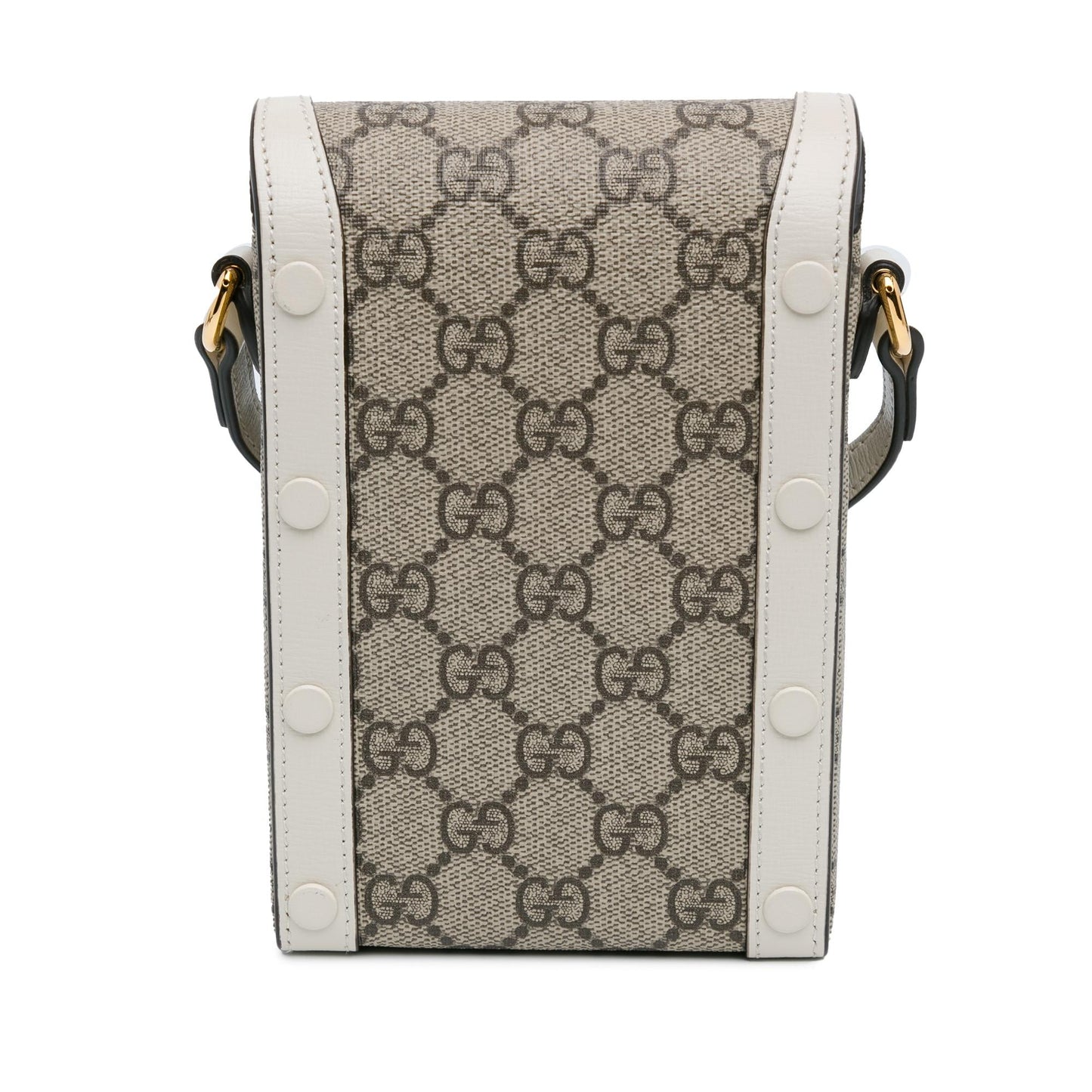 Gucci GG Supreme Horsebit SHG-aKOQUF Canvas Brown Mini Crossbody Bag