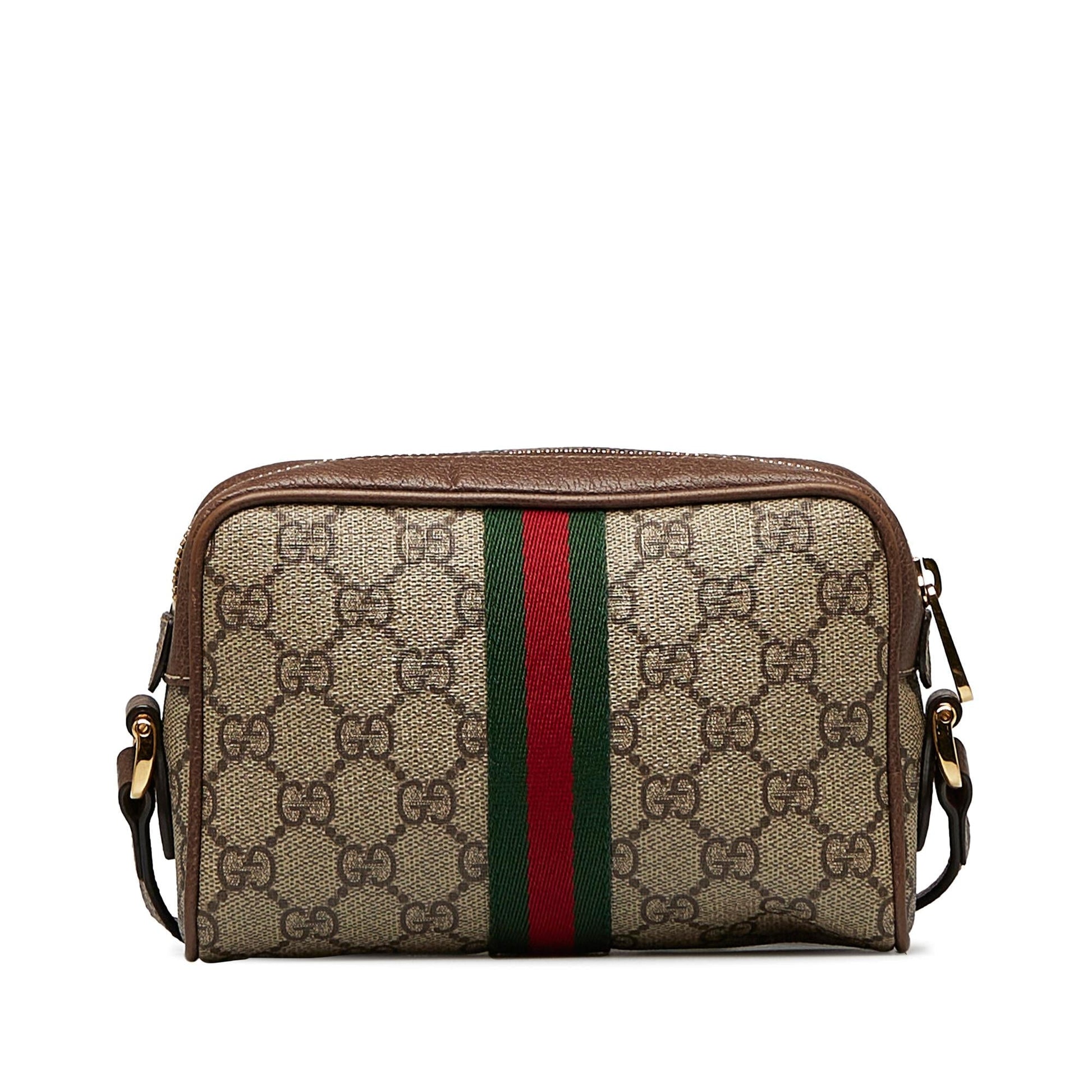 Gucci GG Supreme Ophidia SHG-1GcAmr Canvas Brown Mini Crossbody Bag