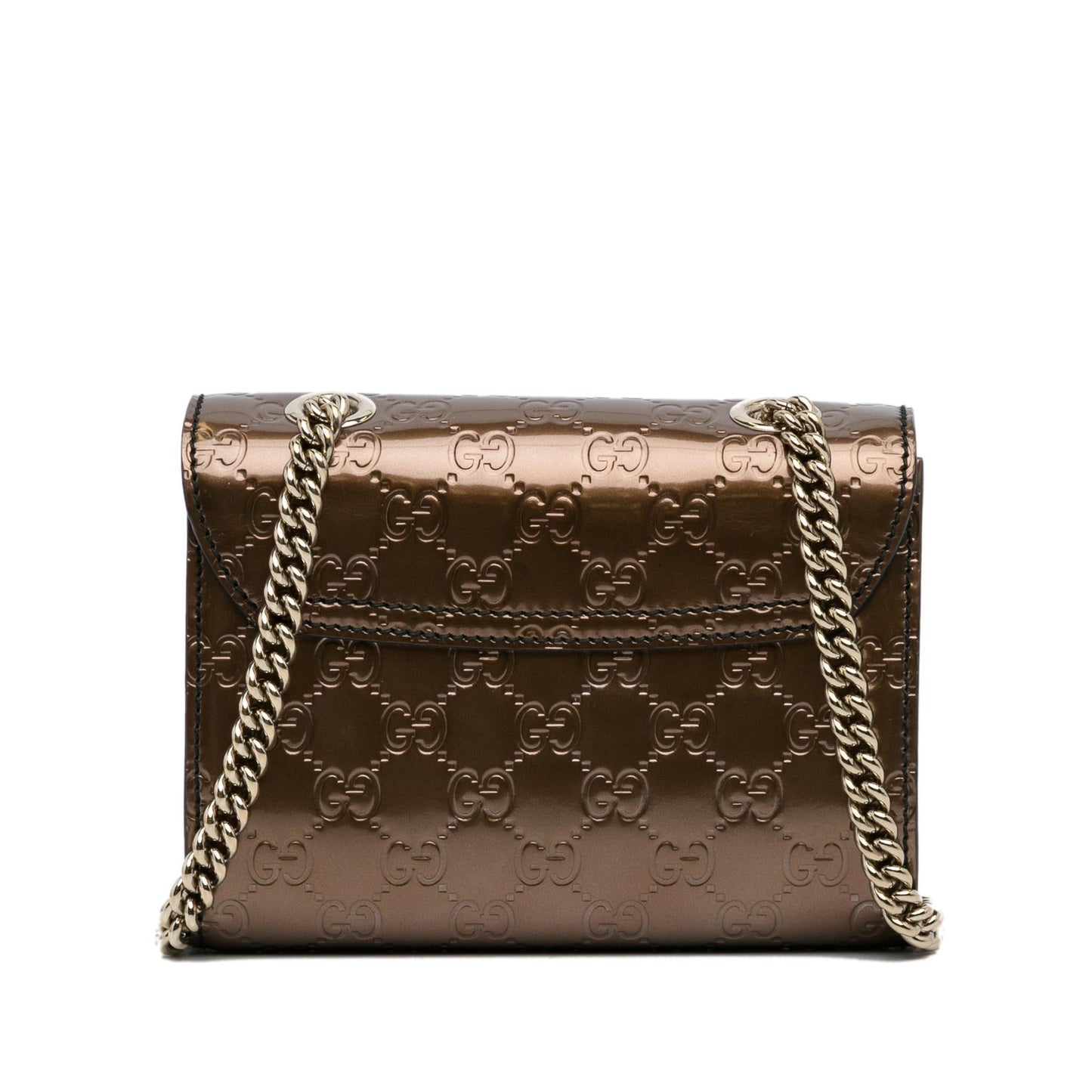 Gucci Guccissima Emily SHG-sCktM7 Calf Brown Mini Crossbody Bag