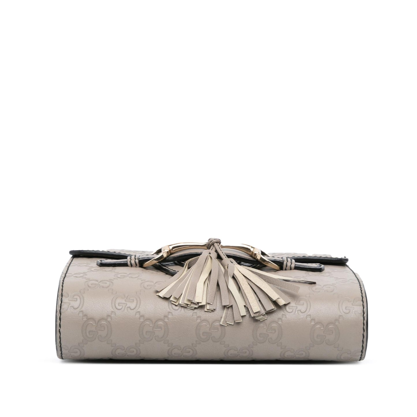 Gucci Guccissima Emily Calf Grey Mini Crossbody Bag