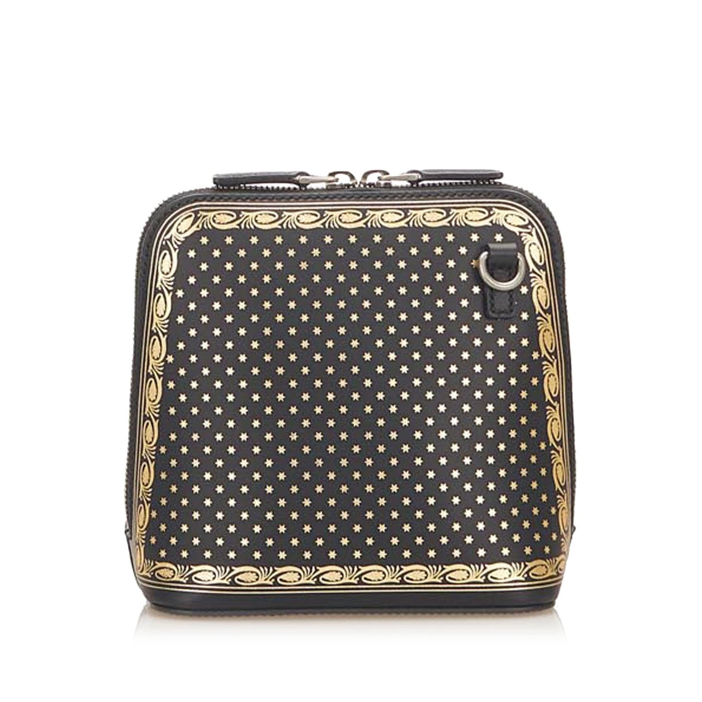 Gucci Guccy SHG Calf Black Gold Mini Crossbody Bag