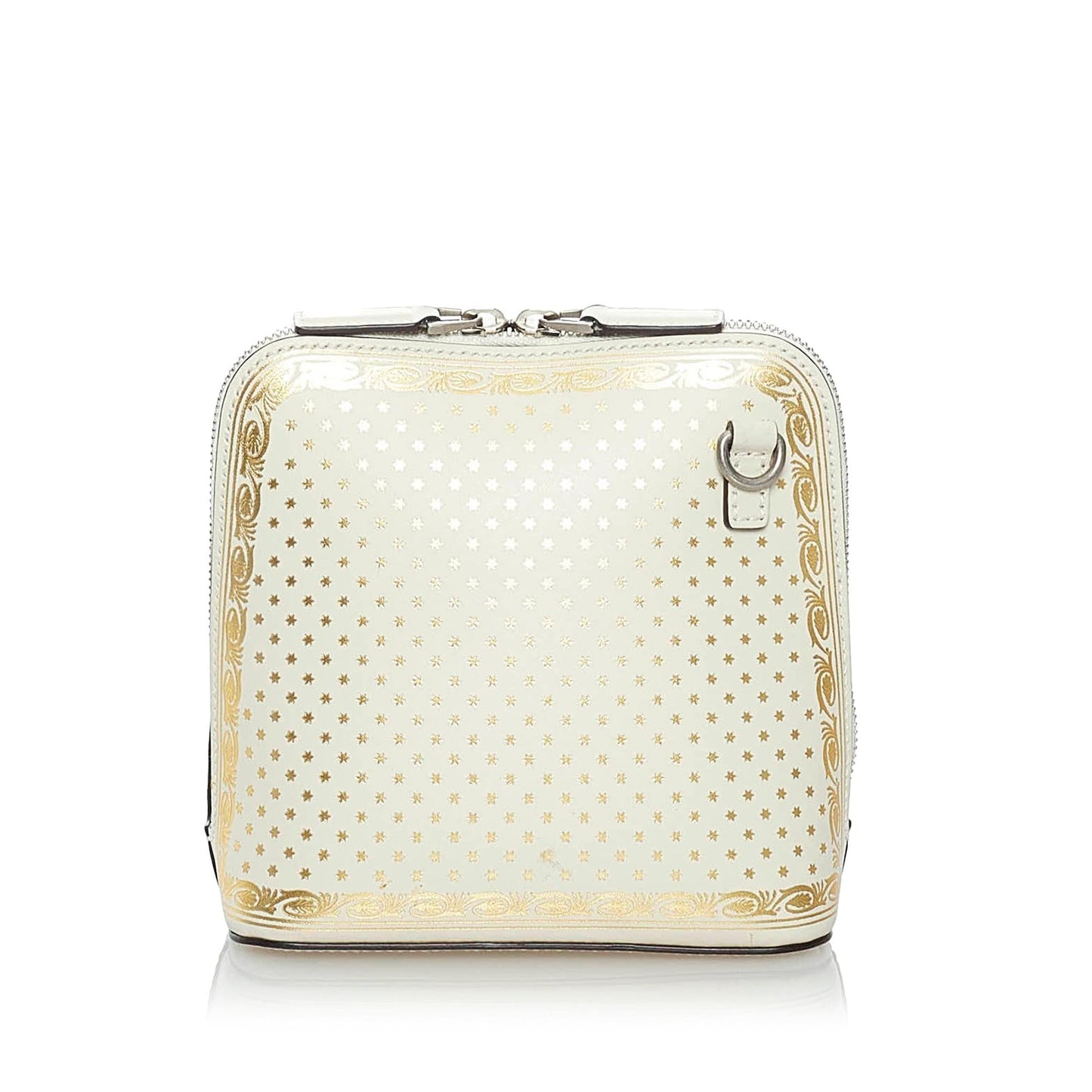 Gucci Guccy Sega SHG Calf White Gold Mini Crossbody Bag
