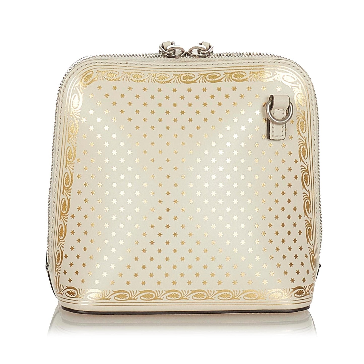Gucci Guccy Sega SHG Calf White Gold Mini Crossbody Bag Bag Shg