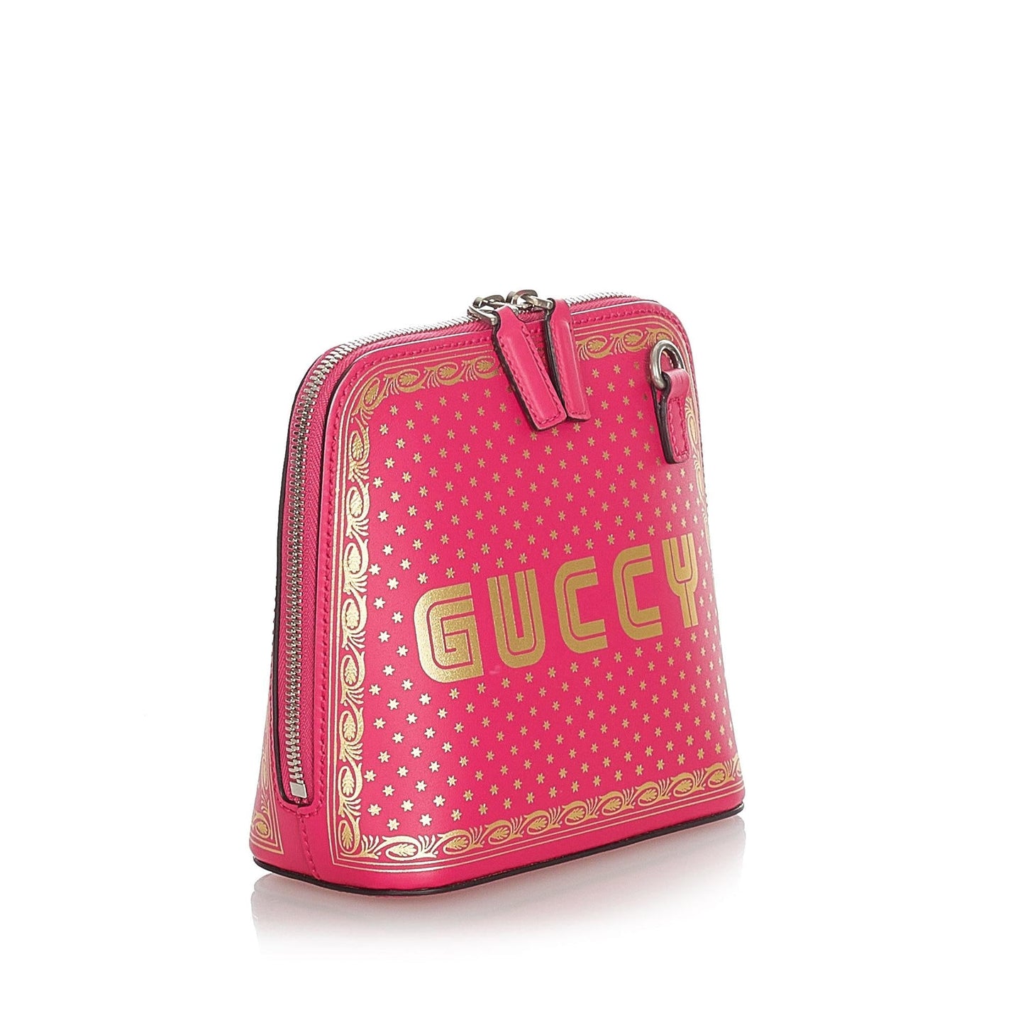 Gucci Guccy Sega SHG Calf Pink Gold Mini Crossbody Bag