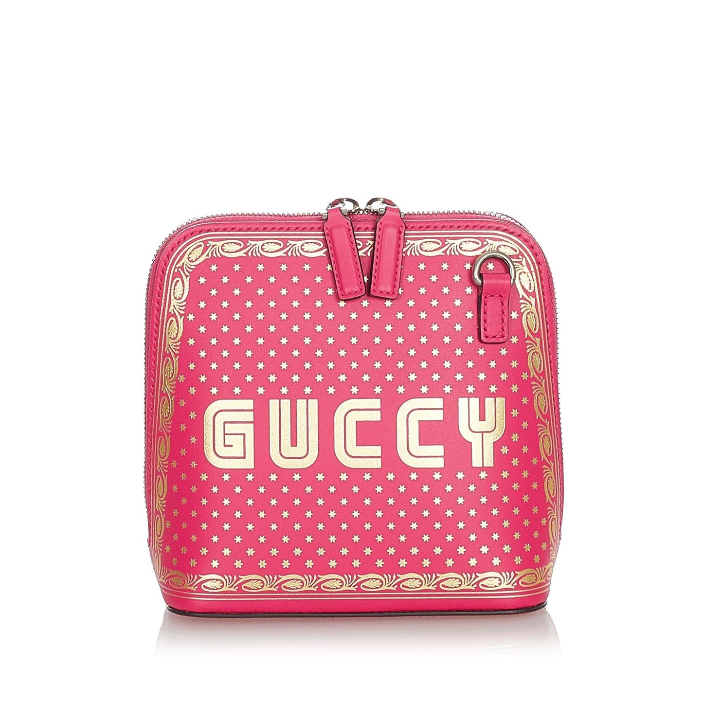 Gucci Guccy Sega SHG-8azz8W Calf Pink Gold Mini Crossbody Bag