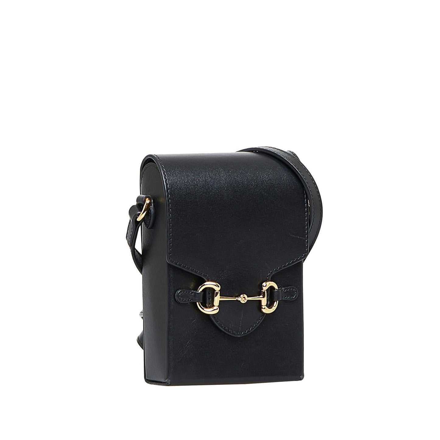 Gucci Horsebit SHG-ZkHRah Calf Black Mini Crossbody Bag