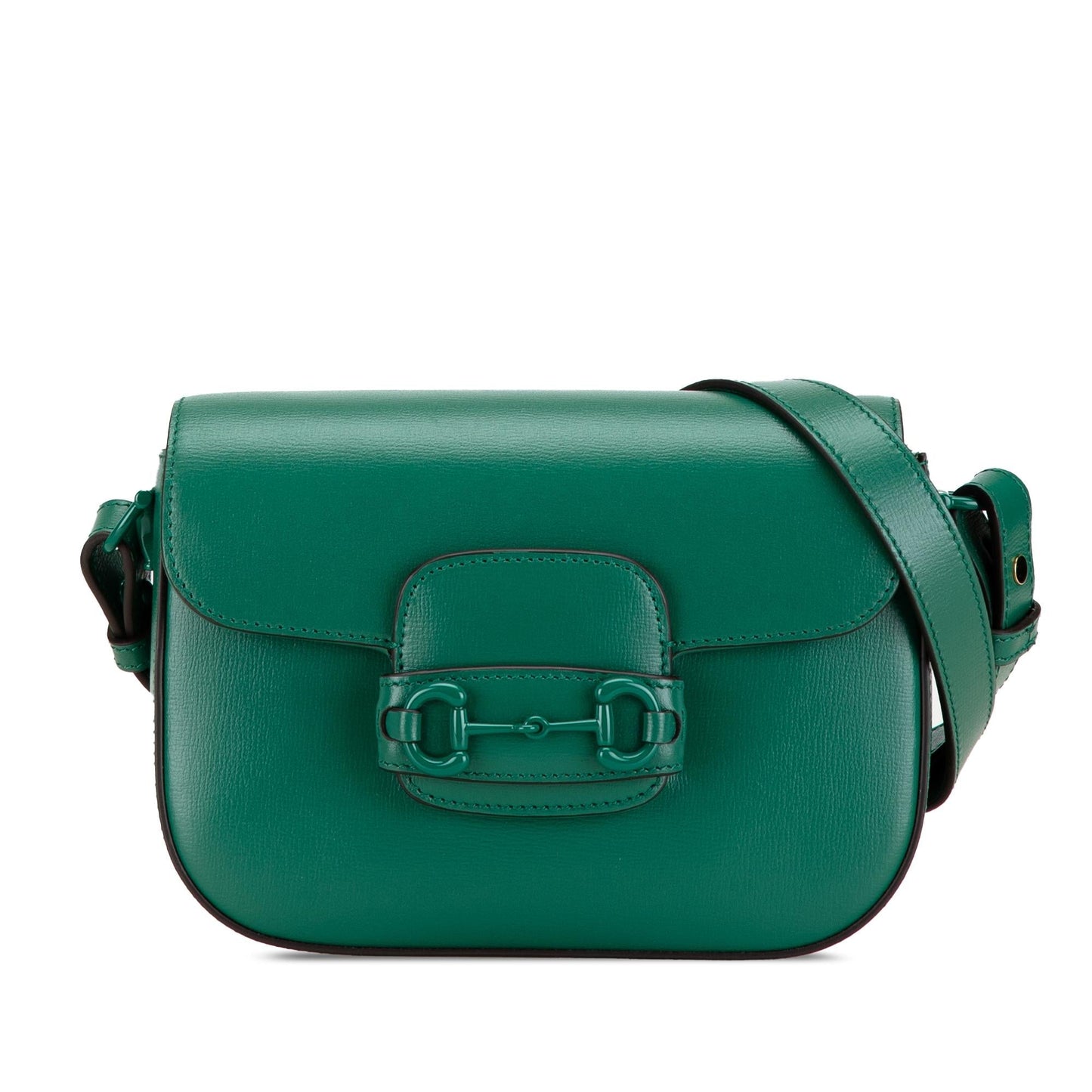 Gucci Horsebit SHG-g7bfNY Calf Green Mini Crossbody Bag