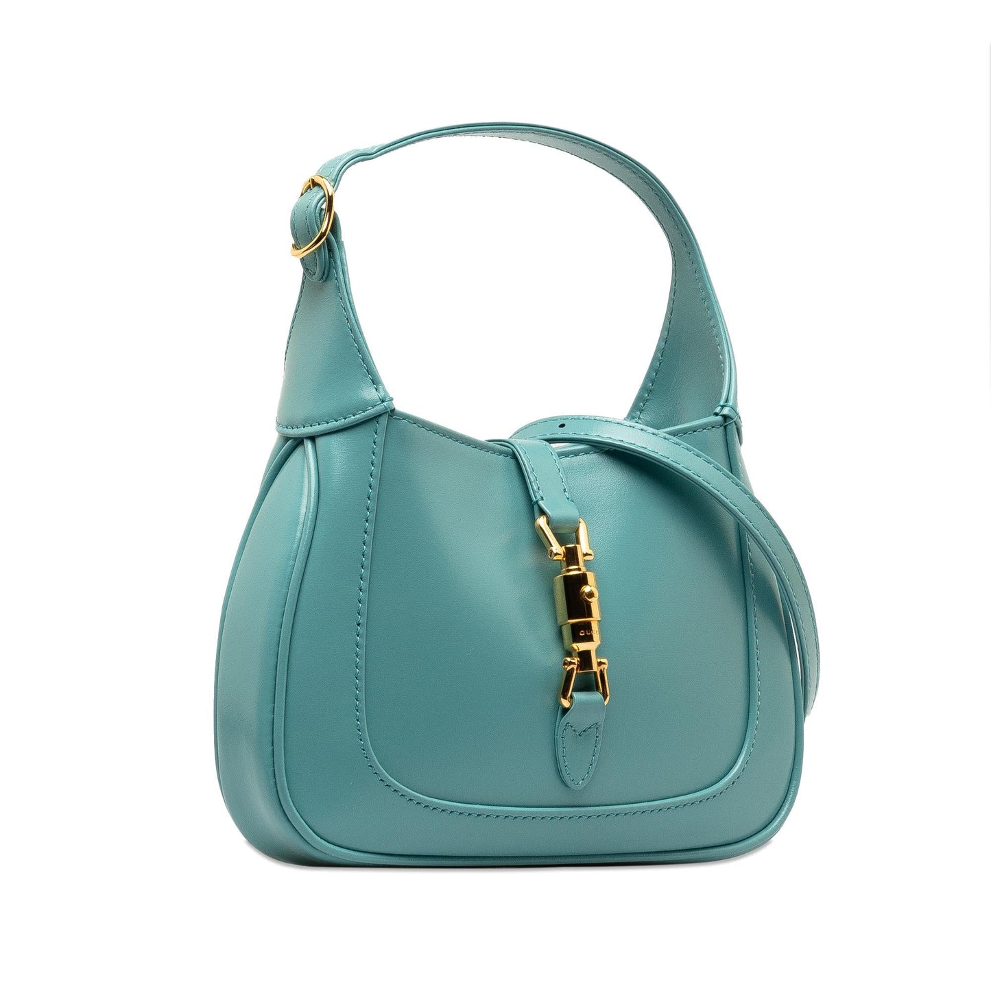 Gucci Jackie SHG-8jTdKV Calf Blue Mini Satchel Bag