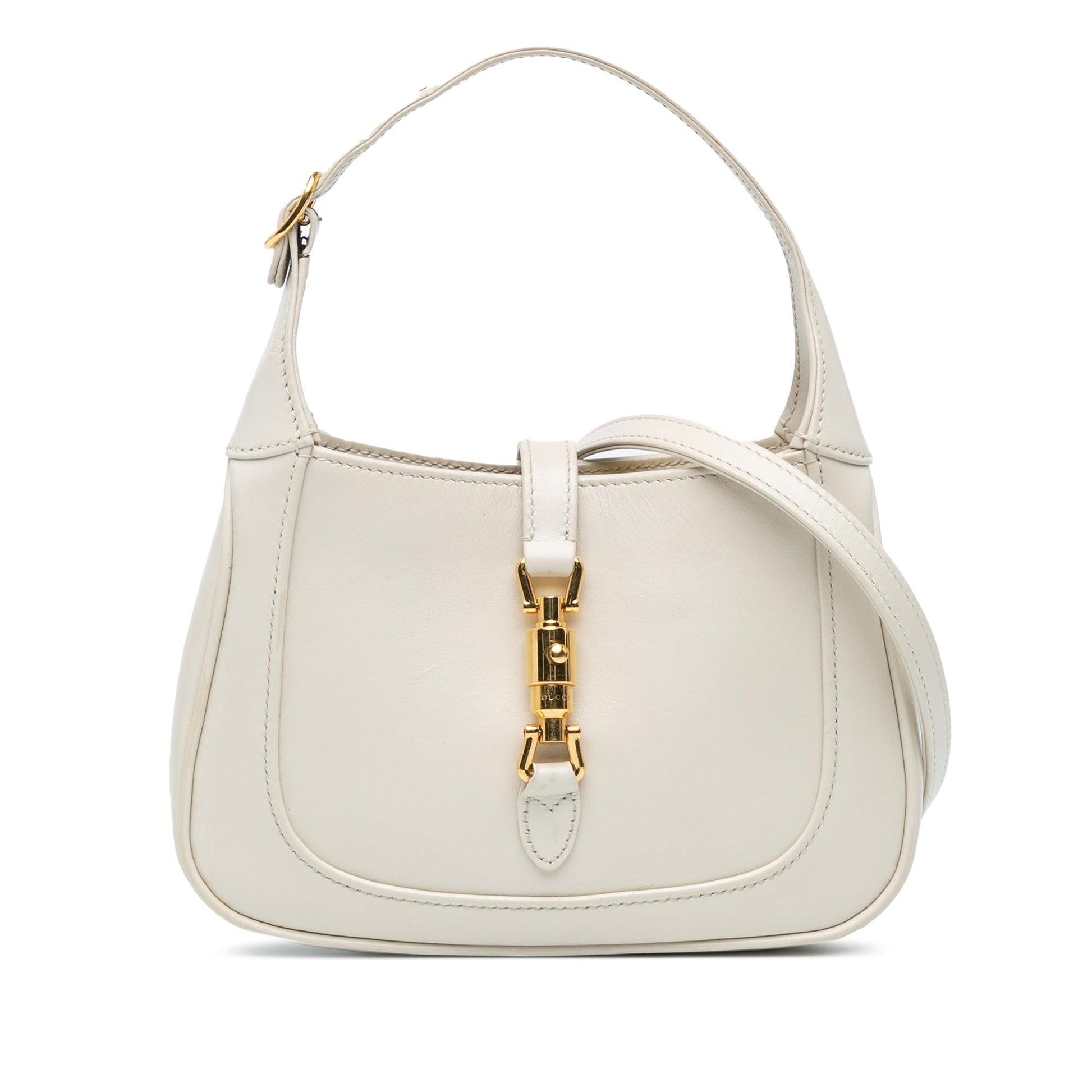 Gucci Jackie Calf White Mini Crossbody Bag