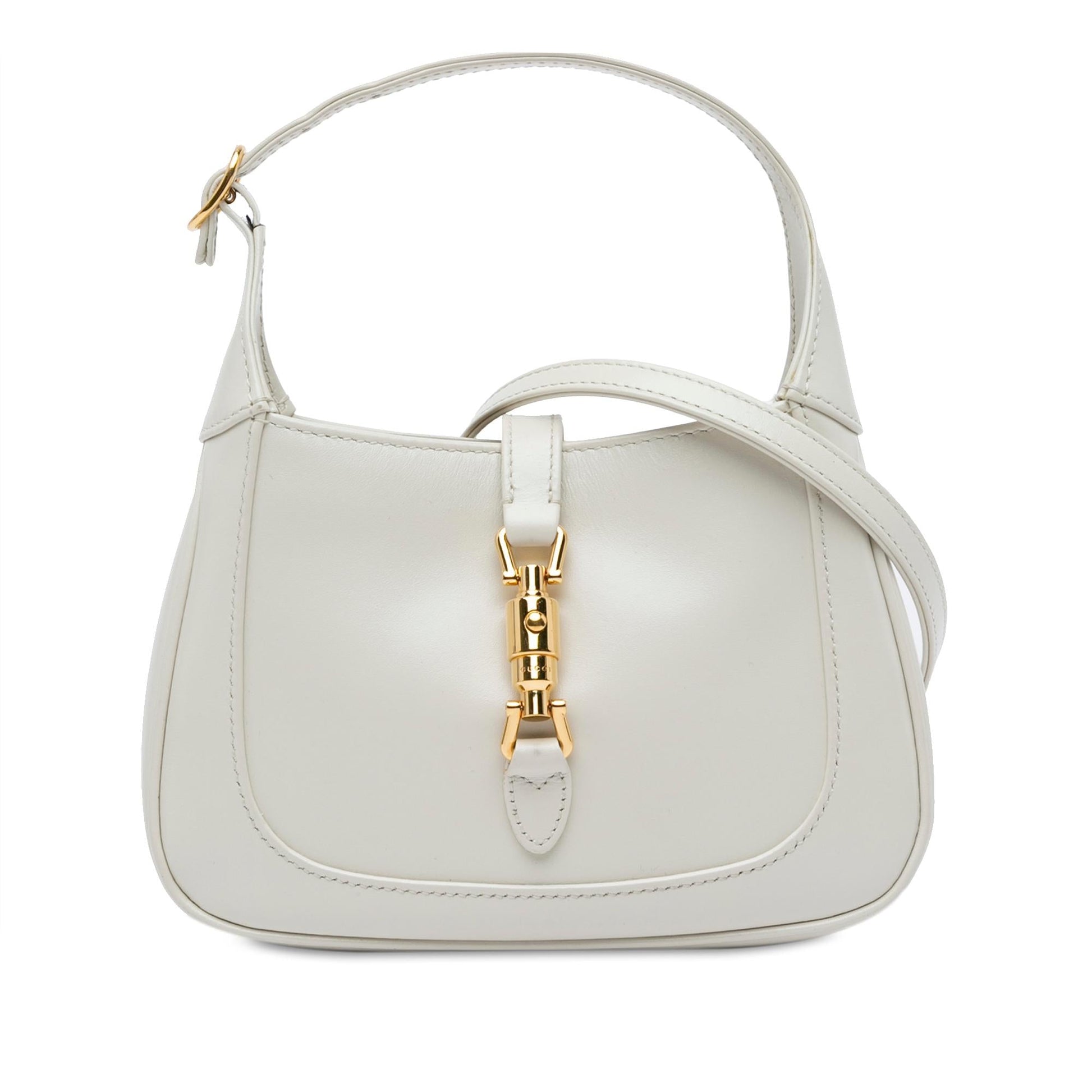 Gucci Jackie Calf White Mini Crossbody Bag Shg Umsxhb