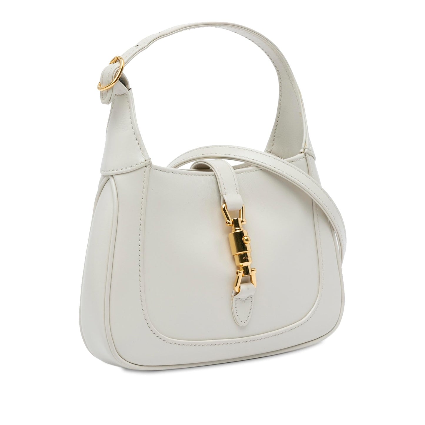 Gucci Jackie Calf White Mini Crossbody Bag Shg Umsxhb