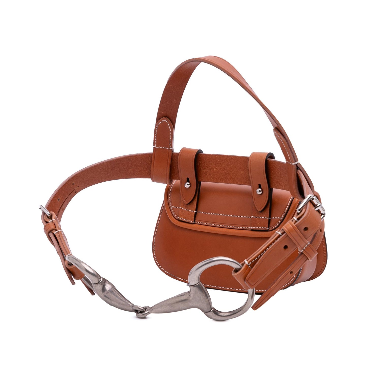 Gucci Bamboo Belt Leather Calf Brown Mini Accessory