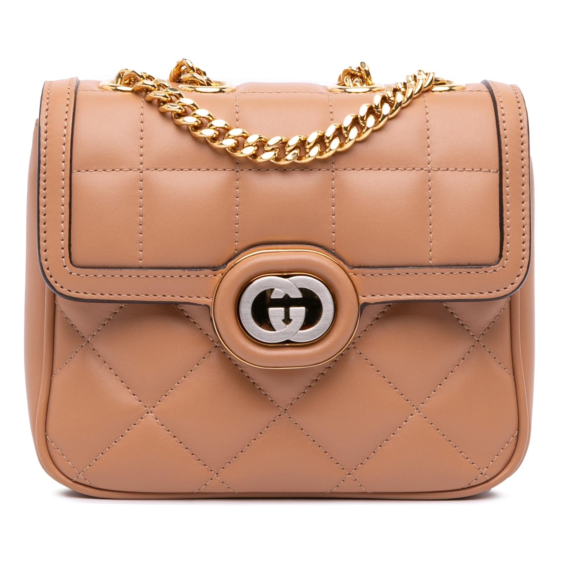 Gucci Deco Leather Mini Chain Shoulder Bag