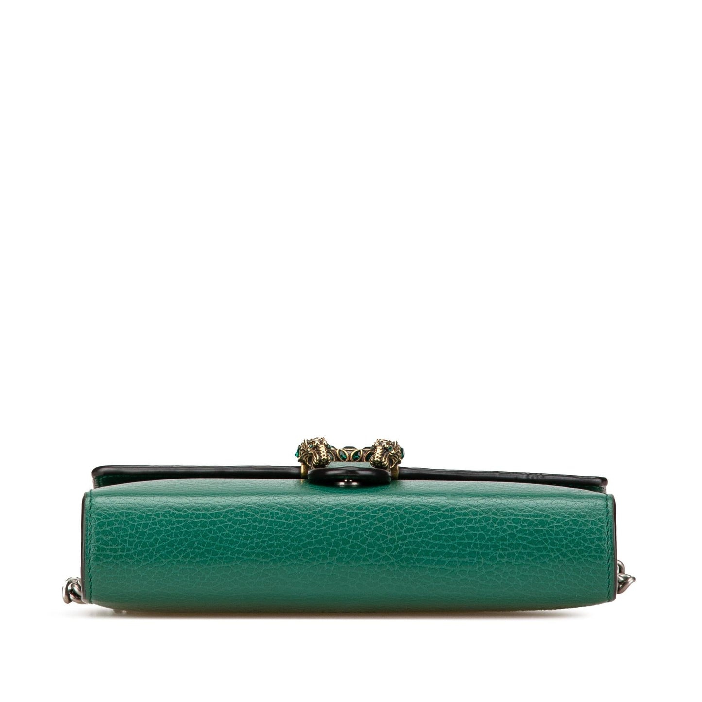 Gucci Dionysus Wallet on Chain Leather Calf Green Mini Crossbody Bag