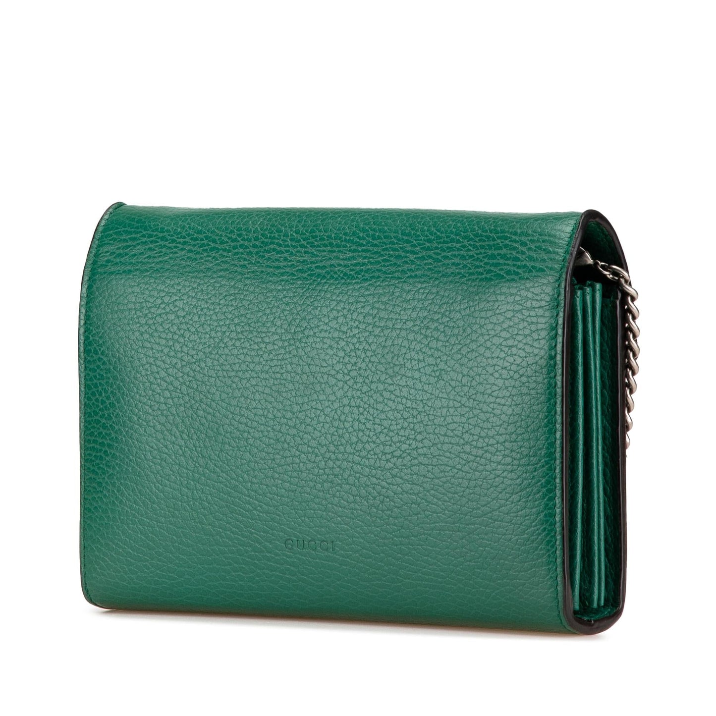 Gucci Dionysus Wallet on Chain Leather Calf Green Mini Crossbody Bag