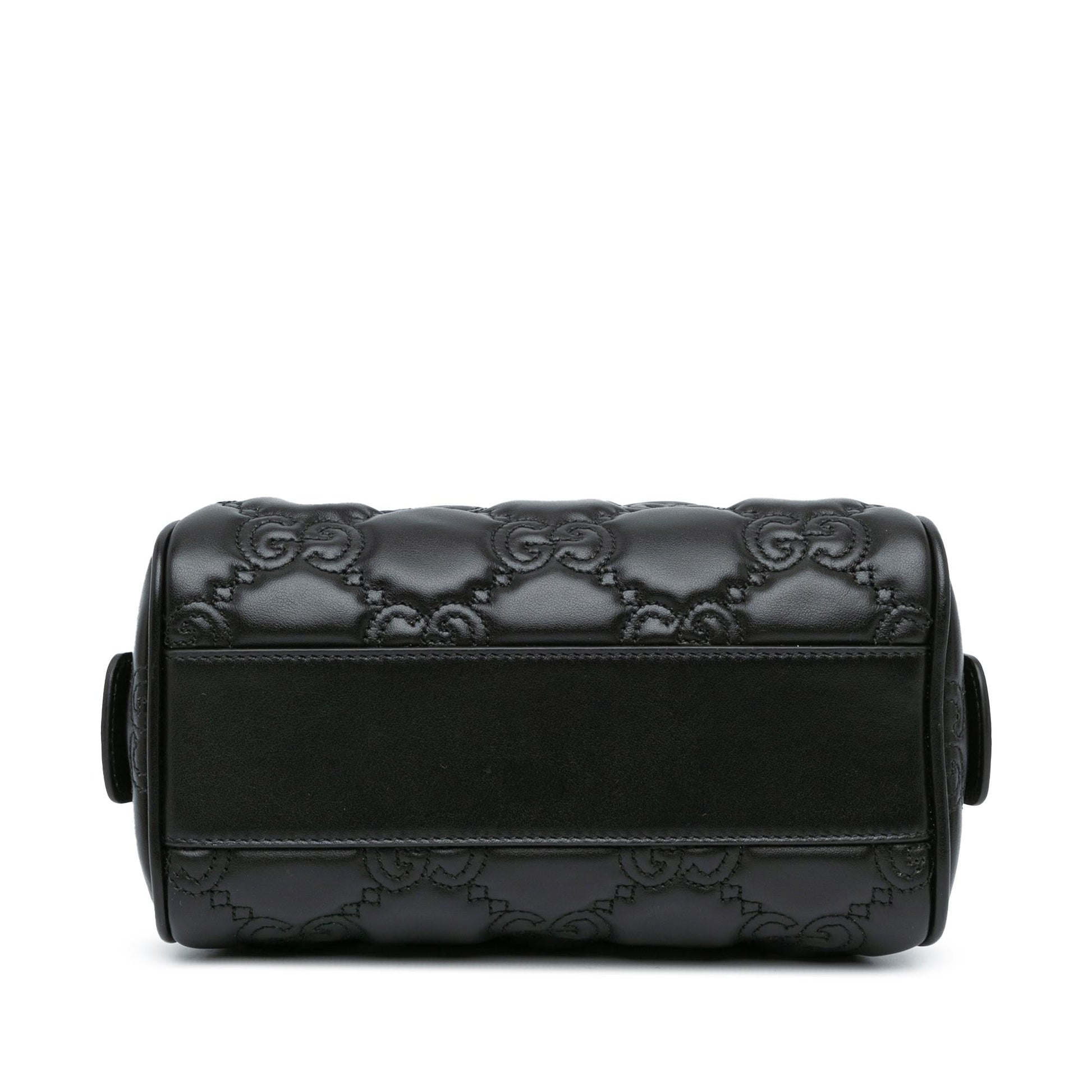 Gucci GG Marmont SHG-VvAtty Matelasse Leather Calf Black Satchel Bag