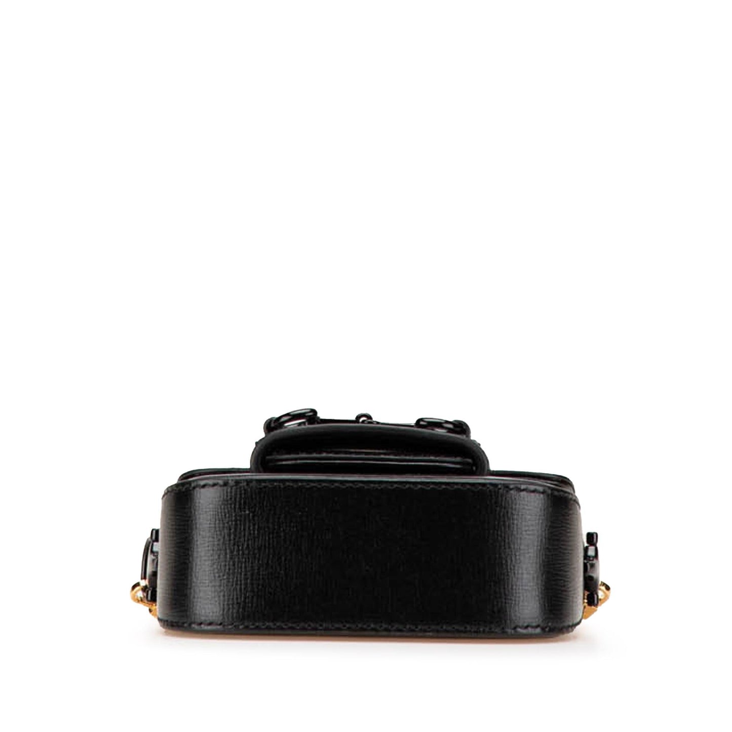 Gucci Horsebit Web Leather Calf Black Mini Satchel Bag