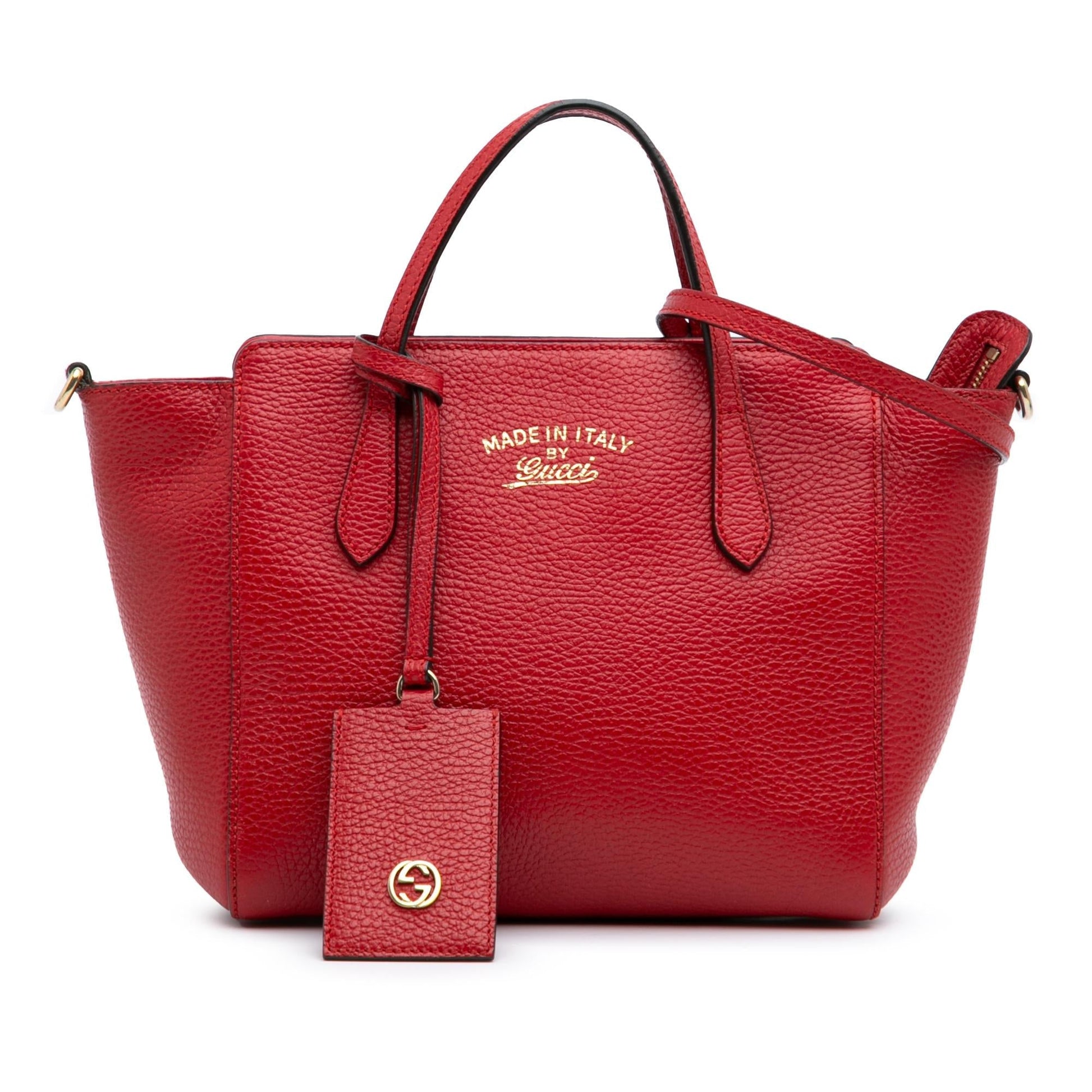 Gucci Swing Leather Calf Red Mini Satchel Bag