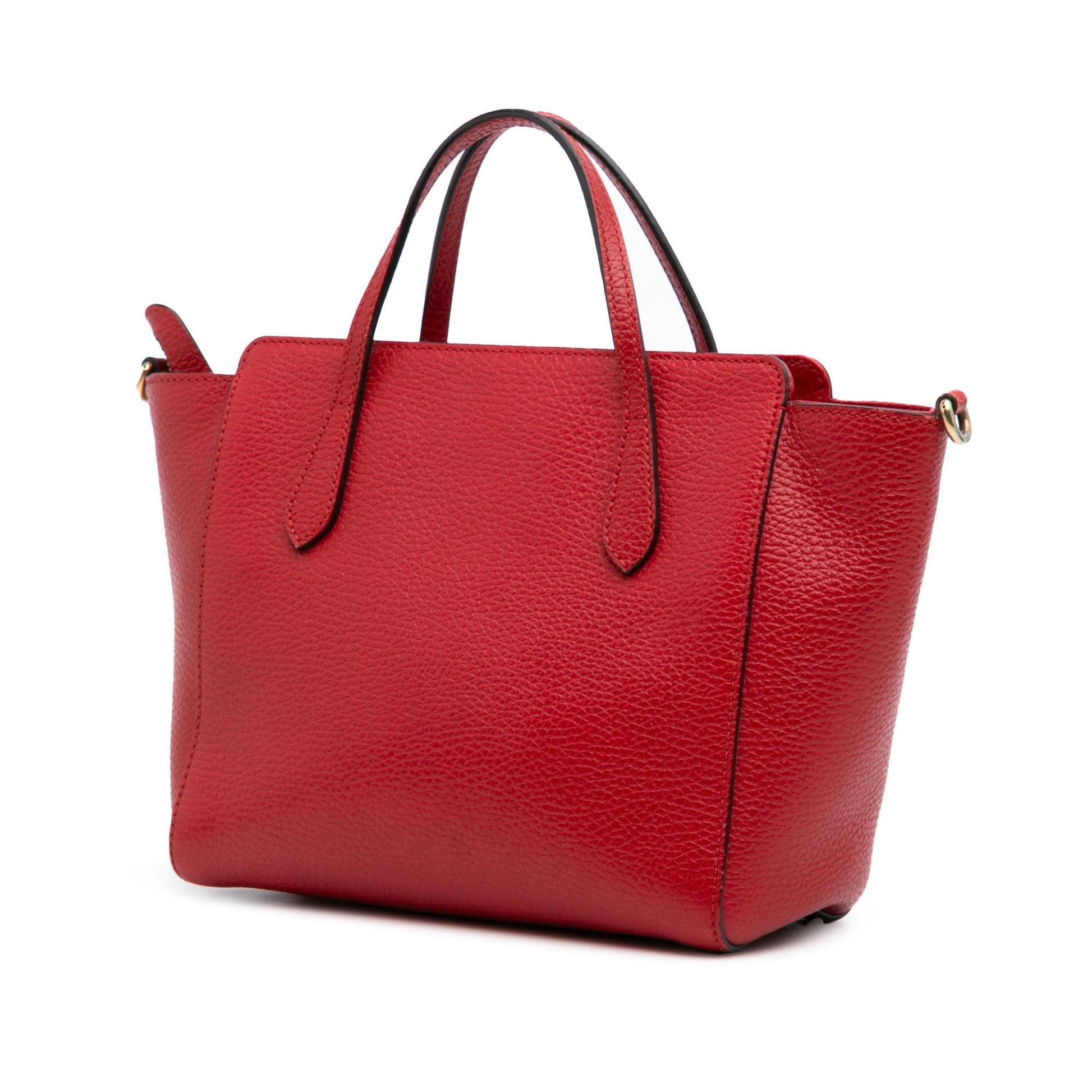 Gucci Swing Leather Calf Red Mini Satchel Bag