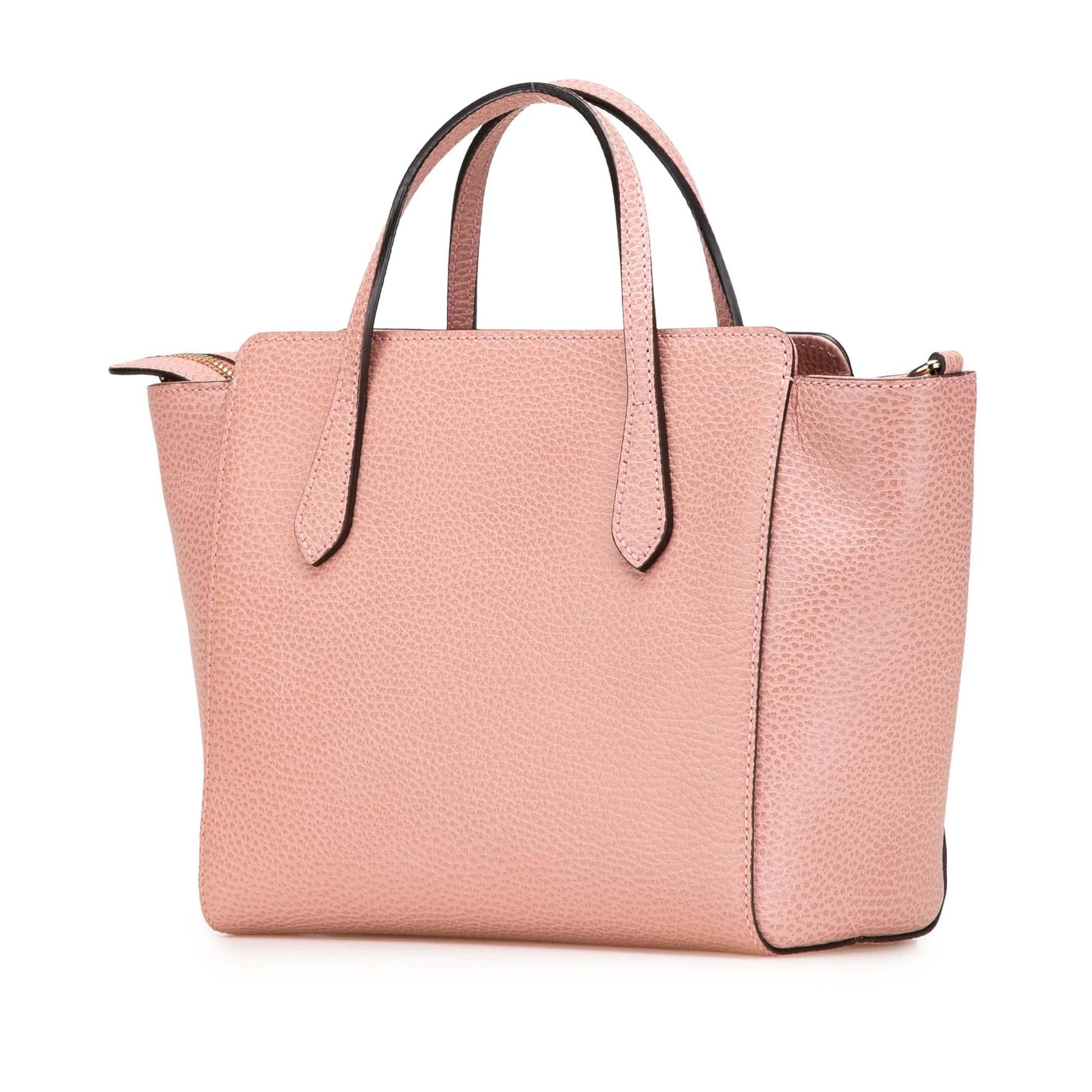 Gucci Swing Leather Calf Pink Mini Satchel Bag Satchel 10