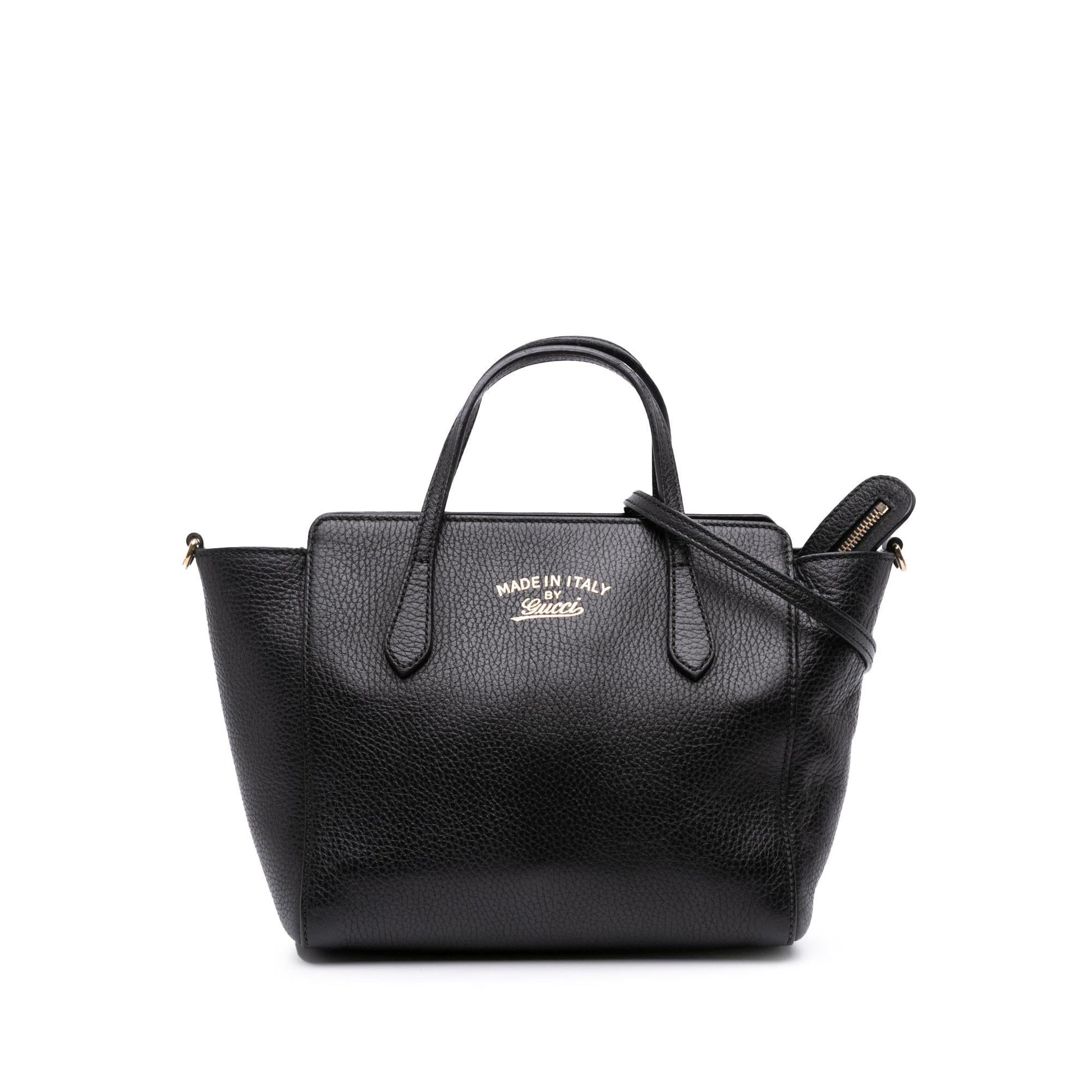 Gucci Swing Leather Mini Travel Bag Satchel 11