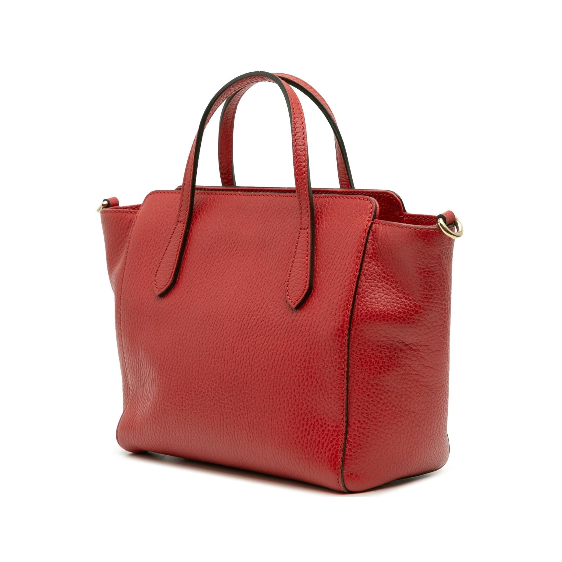 Gucci Swing Leather Mini Travel Bag Satchel 12