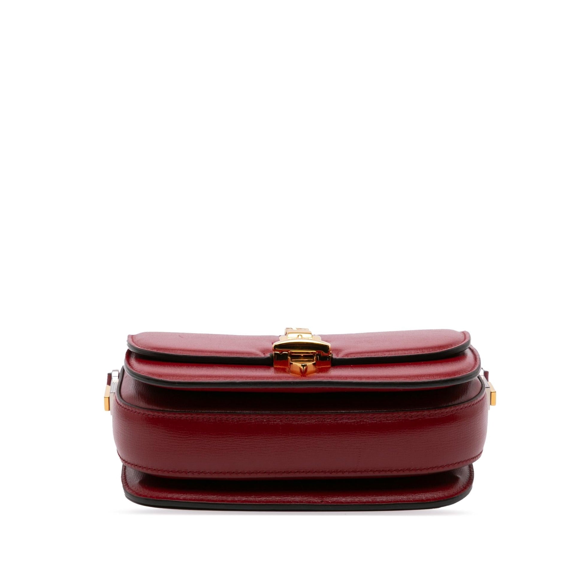 Gucci Sylvie Leather Calf Red Mini Crossbody Bag