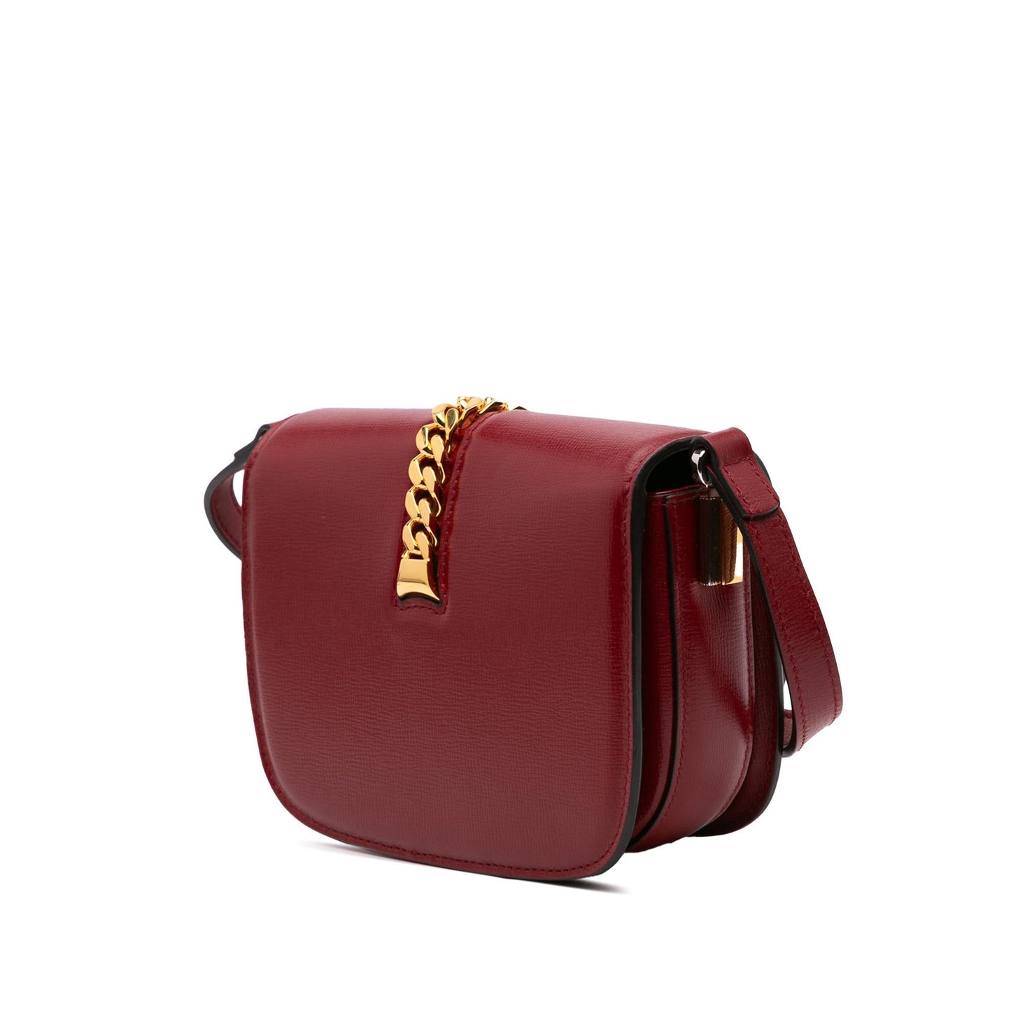 Gucci Sylvie Leather Calf Red Mini Crossbody Bag