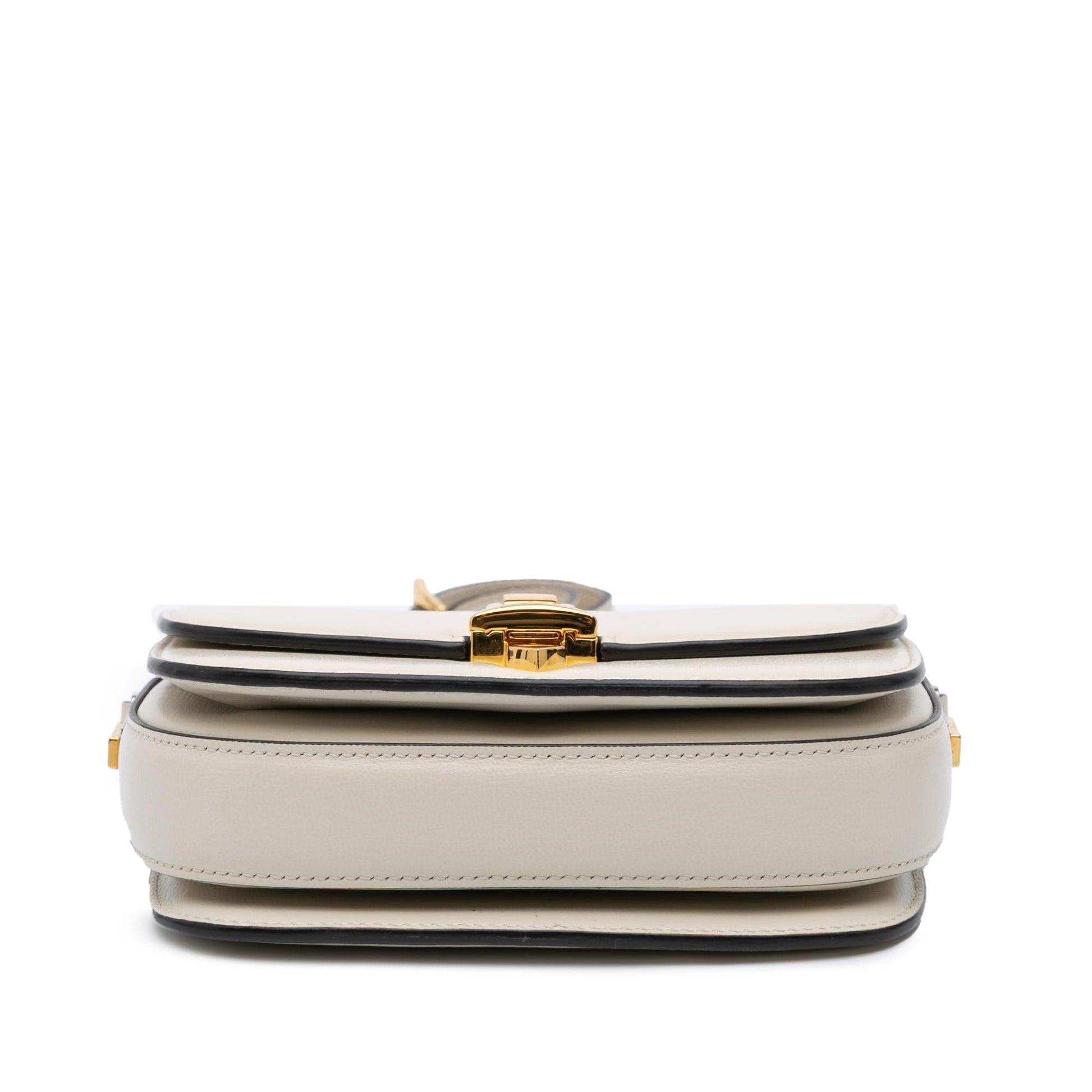 Gucci Sylvie Leather Calf White Mini Crossbody Bag Crossbody 8